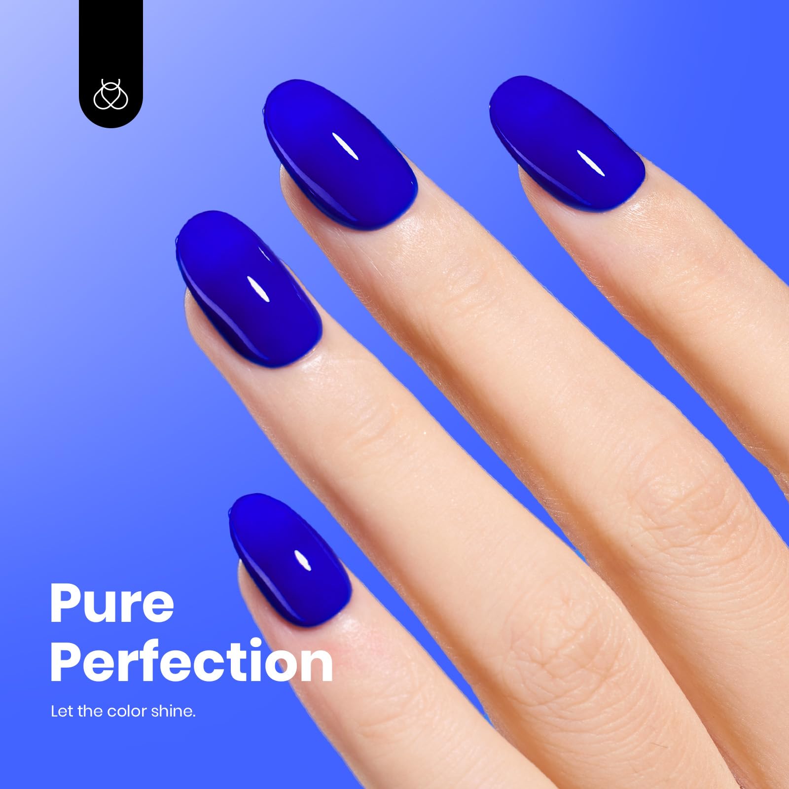 Hema - Free Eternal Blue- 15ML Full Size Royal Blue Gel Polish Nail