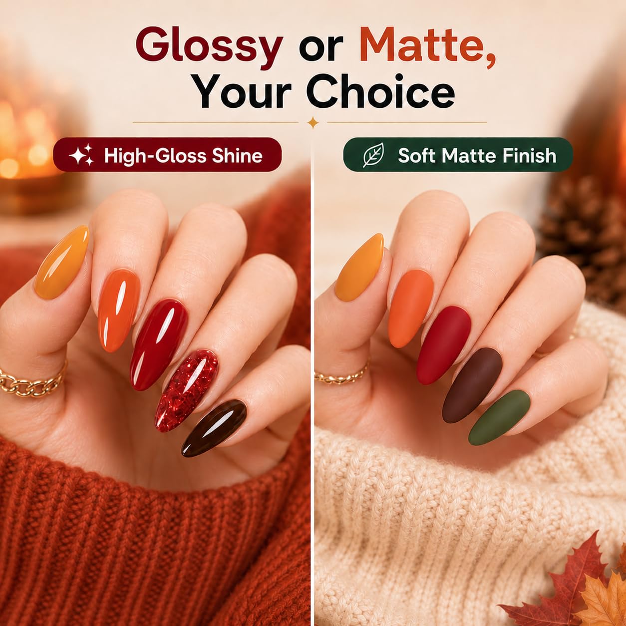 Beetles Fall Story Gel Nail Polish Set 20 Colors Fall Nail Designs