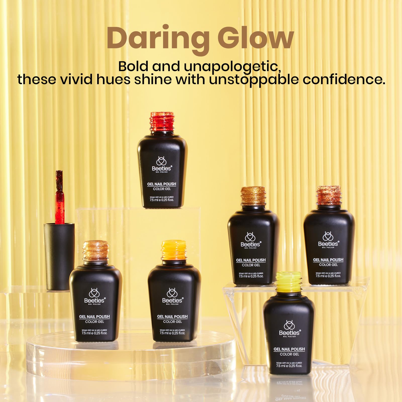Daring Glow - 6 Colors Gold Cat Eye Fall Gel Polish Set