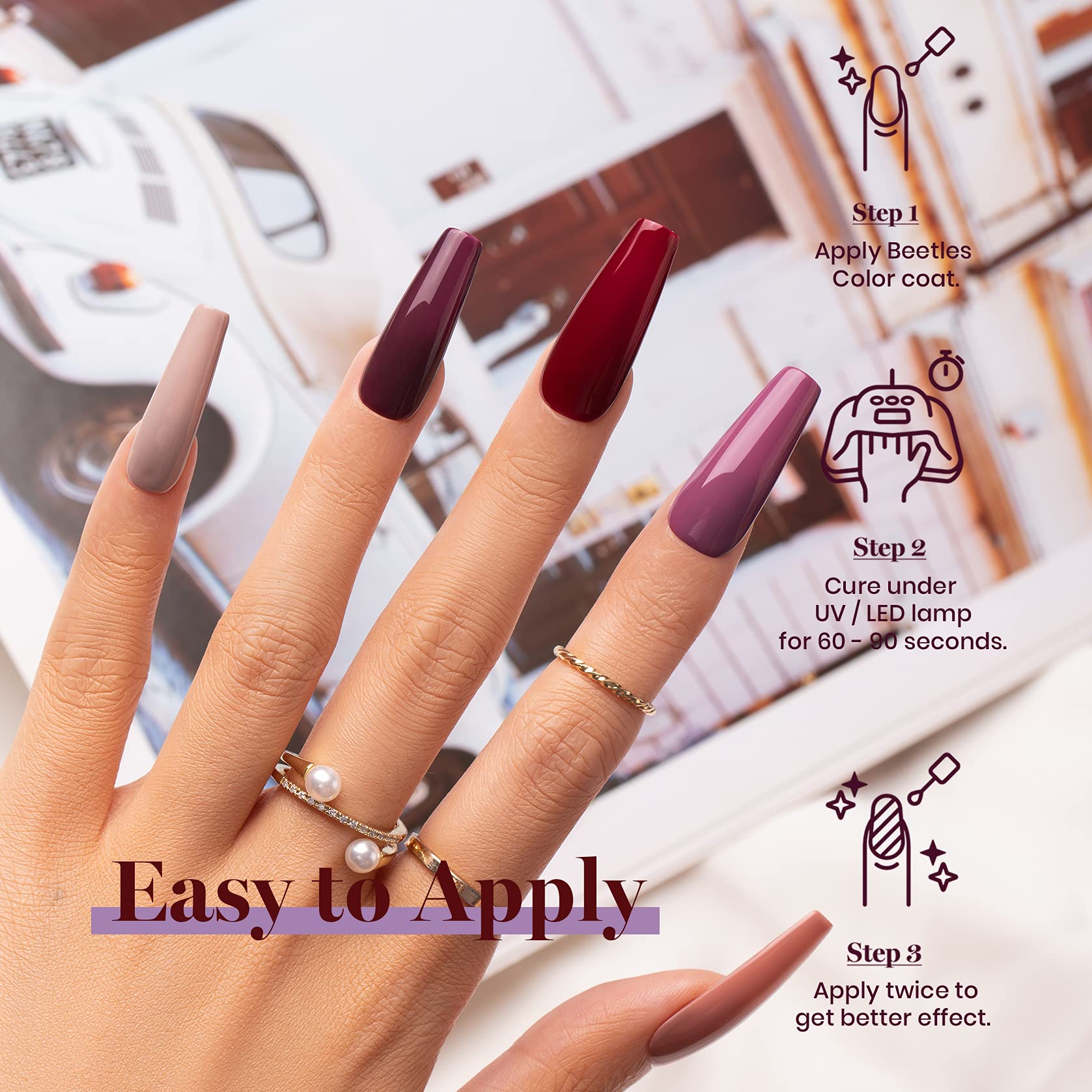 Rose Petals - 6 Colors Fall Gel Nail Polish