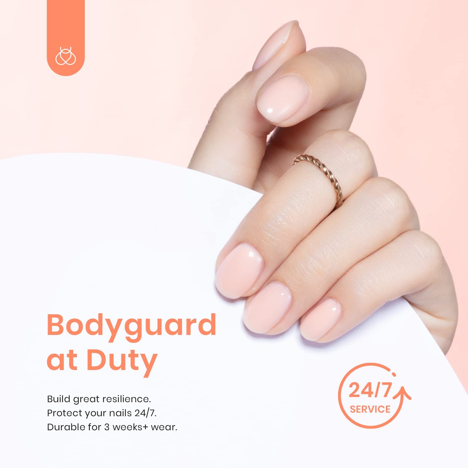 Beetles Builder Gel for Nails-Cover Nude Translucent 7 in 1 Nail