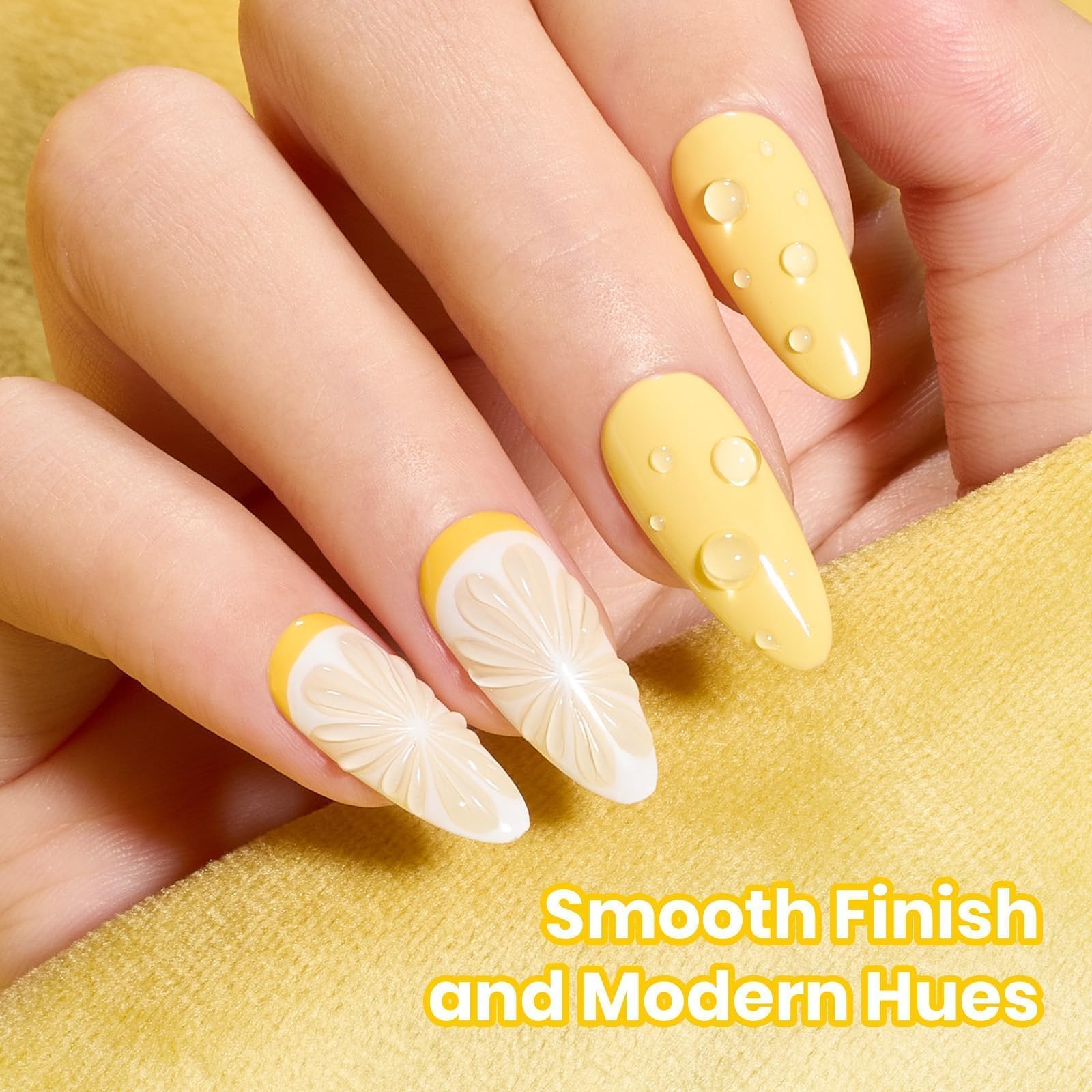 Sunny Pantry Yellow 6 Colors Beetles Hema Free Summer Nails Gel Polish Set 15ML