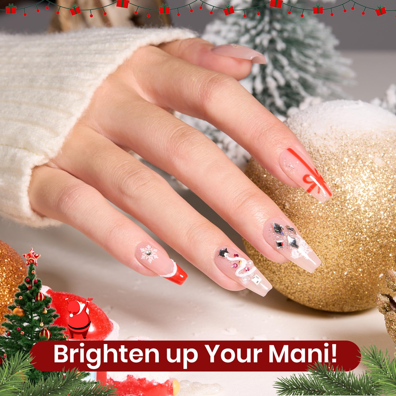 Beetles Christmas Gel Polish Set - Merry Glow 8 Colors Holiday Gift Box