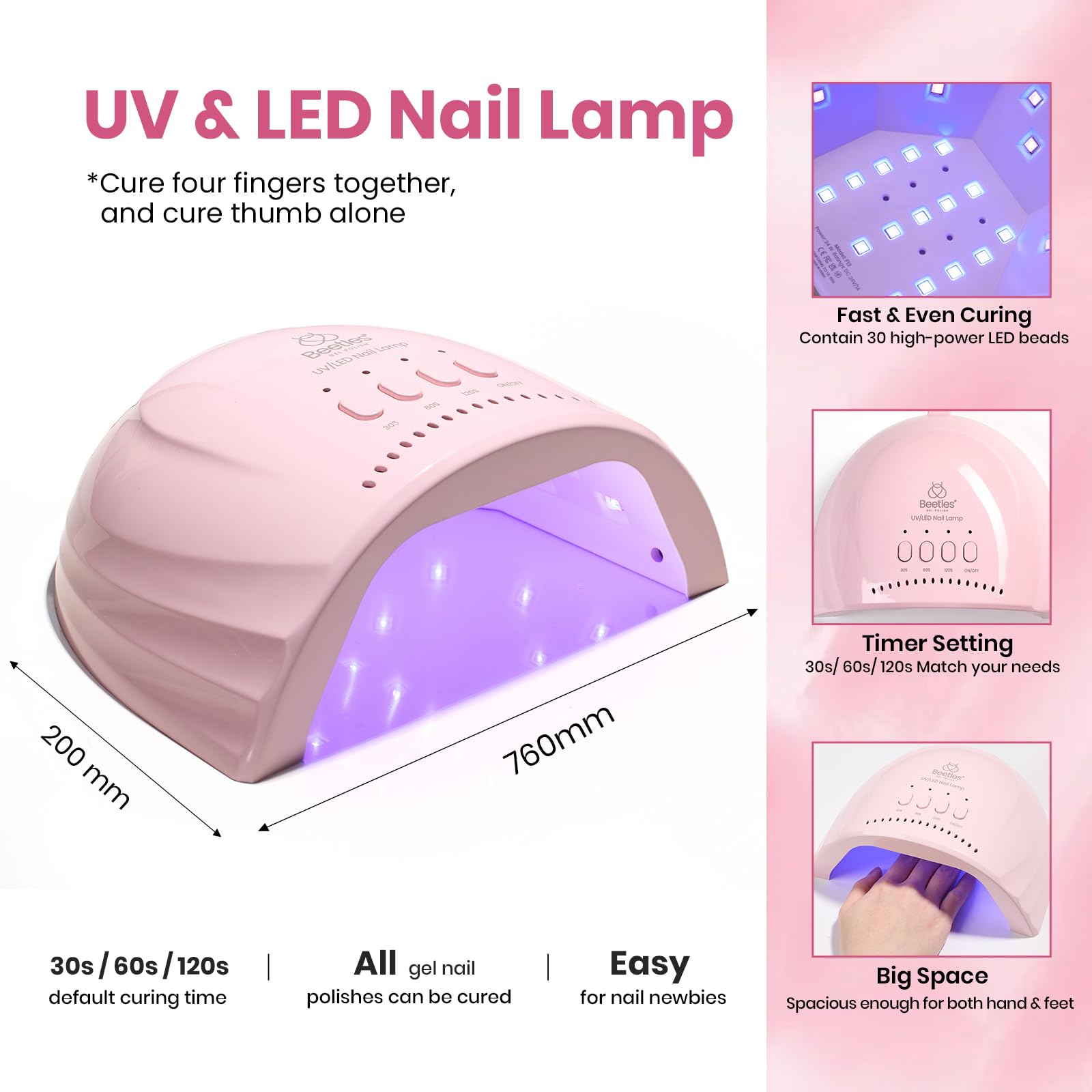 Beetles Gel Nail Starter Kit Sheer Daylight Cat Eye Summer Nails 80Pcs 20 Colors Jelly Gel Nude Red Purple Glitter All-in-One Mani Kit