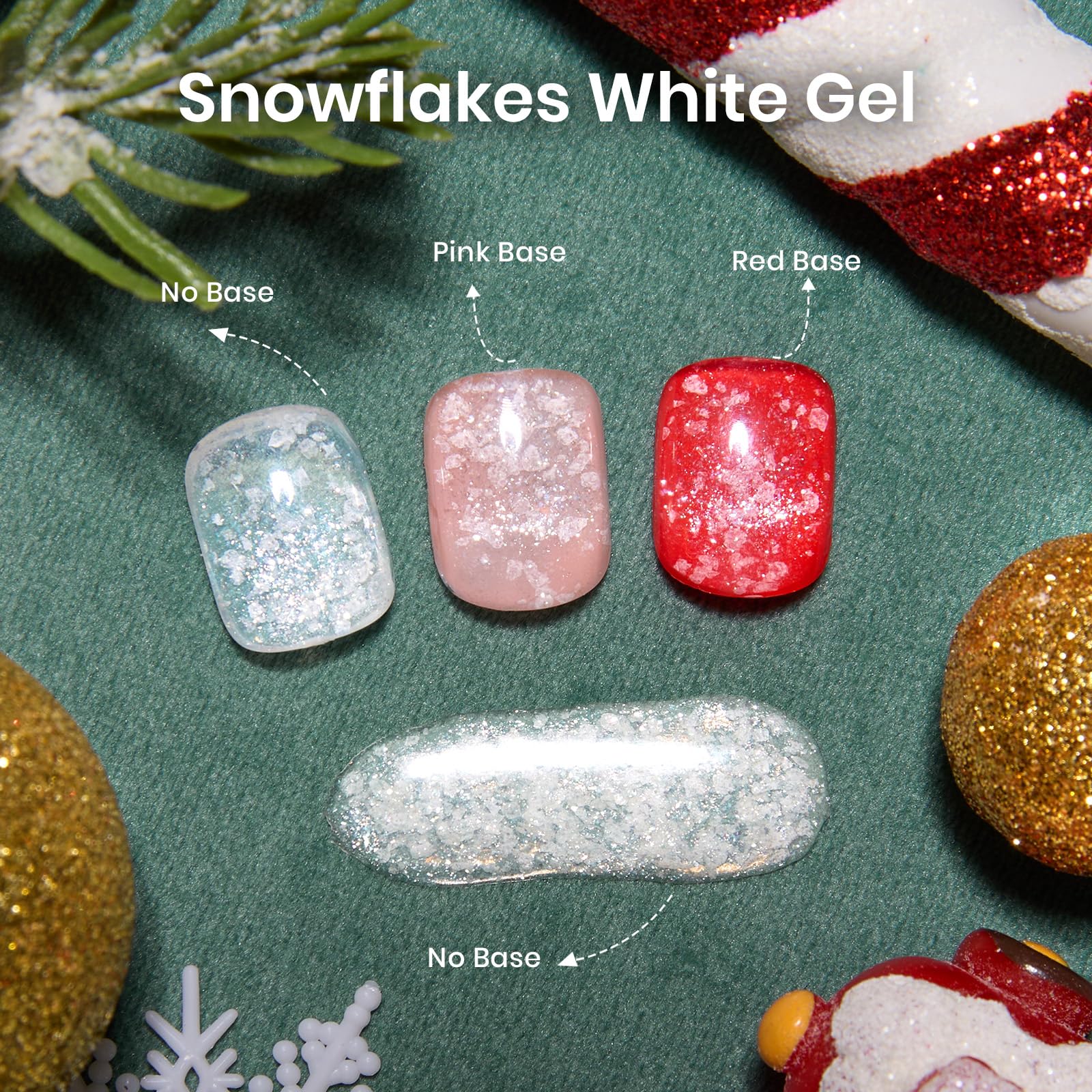 Beetles Christmas Gel Polish Set - Merry Glow 8 Colors Holiday Gift Box