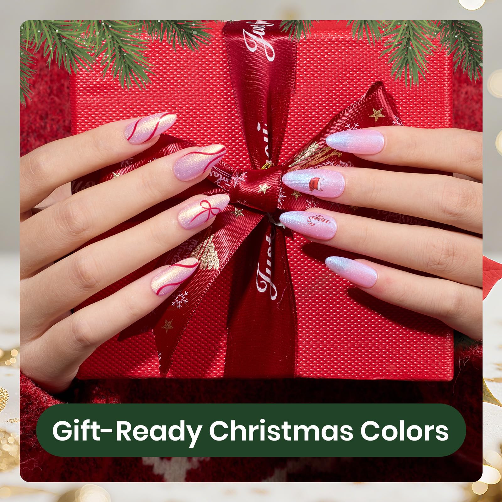 Beetles Christmas Gel Nail Polish Set Dreamscape in Snow - 6 Colors Pearl Pearlescent Set