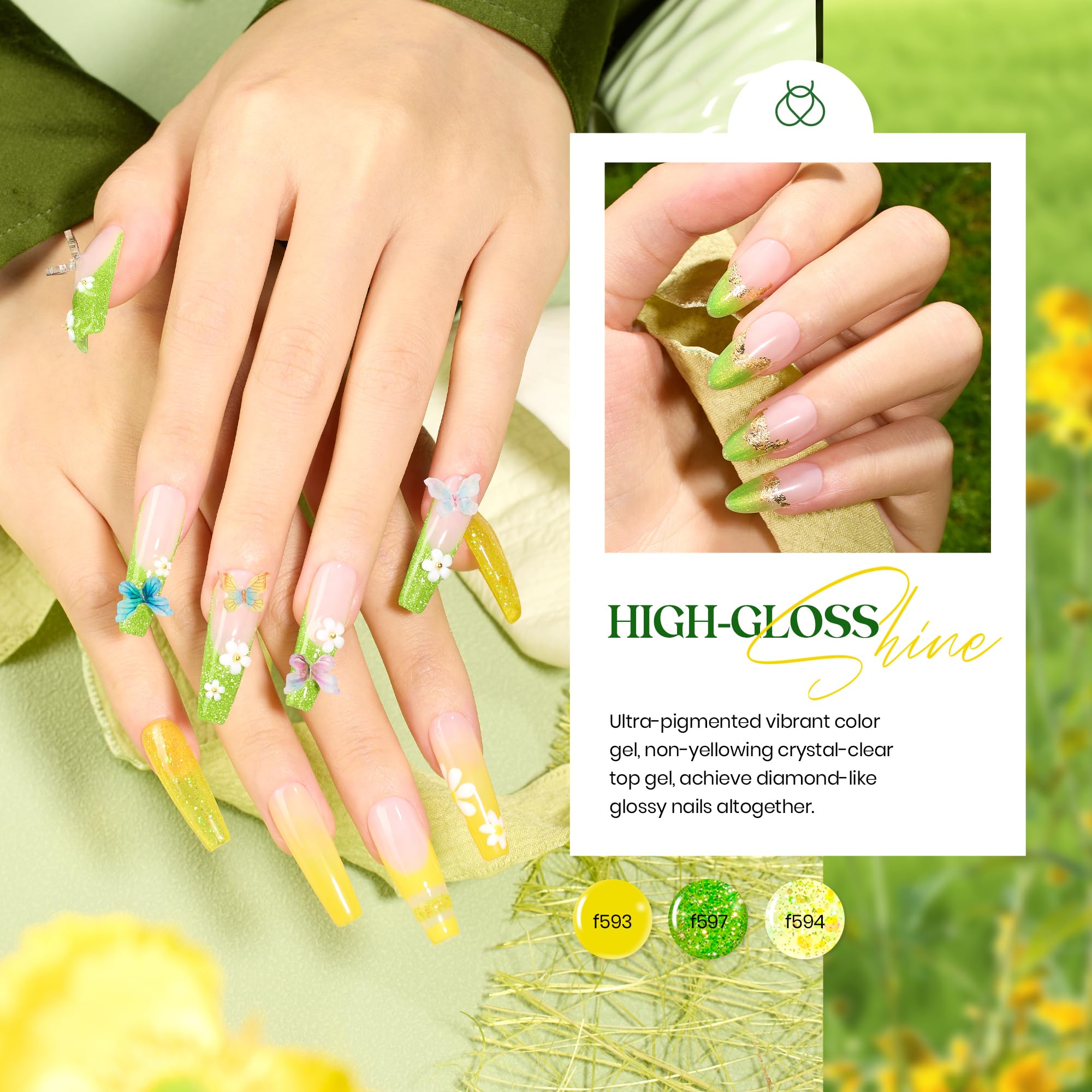 Summer Beats | 6 Colors Jelly Cat Eye Glitter Gel Polish Set