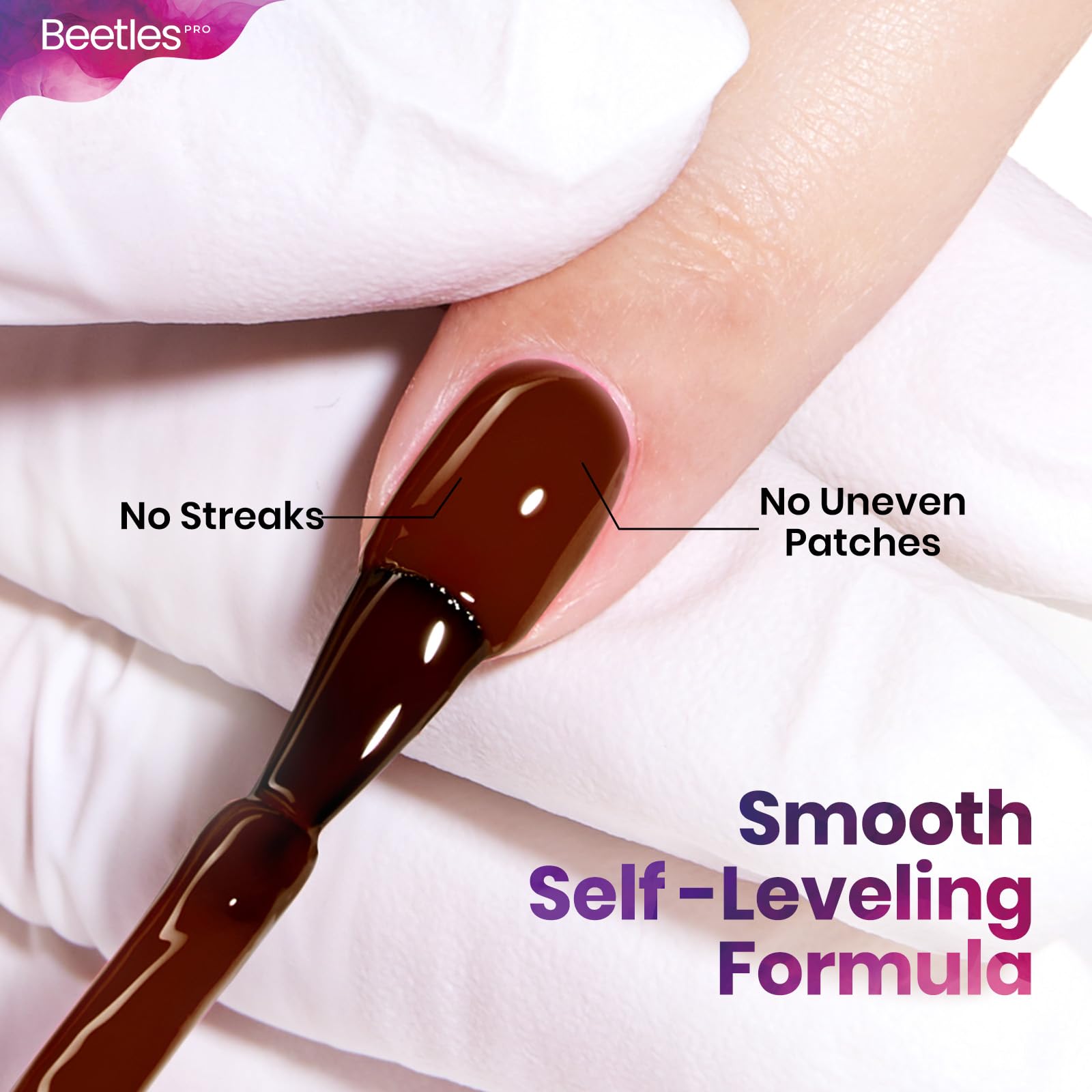 Beetles Pro Brown Gel Polish - Espresso Confession 1pc 20ml Dark Brown Color Gel Polish