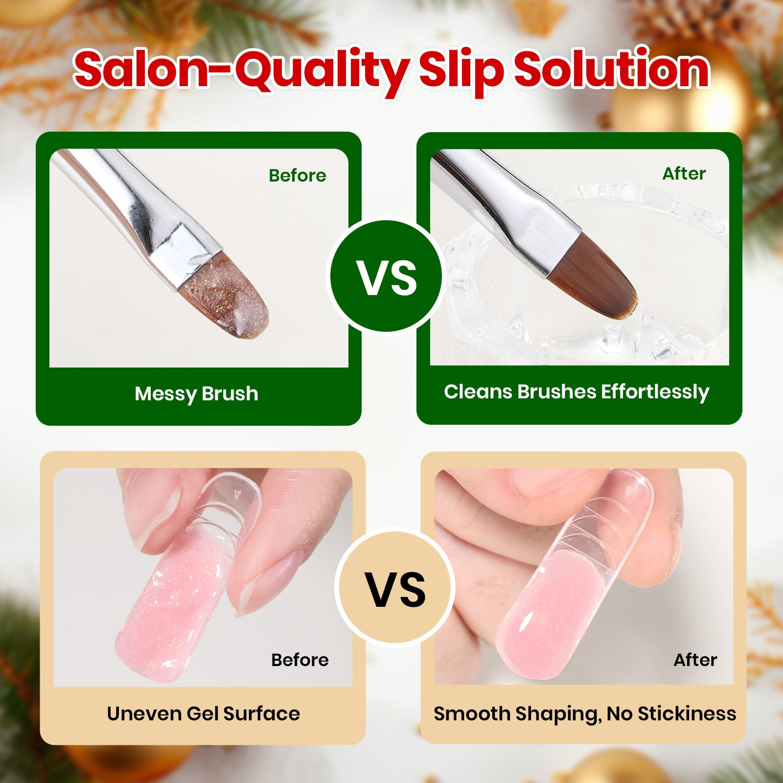 Beetles Christmas Limited Nail Extension Gel - 4 Colors Nail Gel Kit