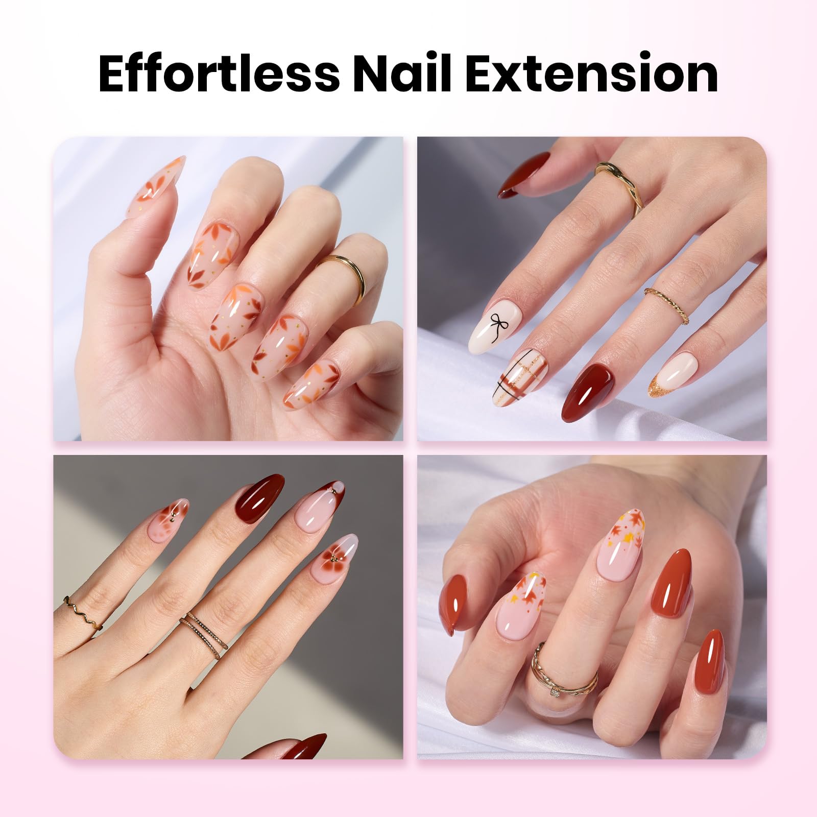 Beetles Tipex Lite Apex Nail Tips - Almond Medium 96pcs 16 Sizes