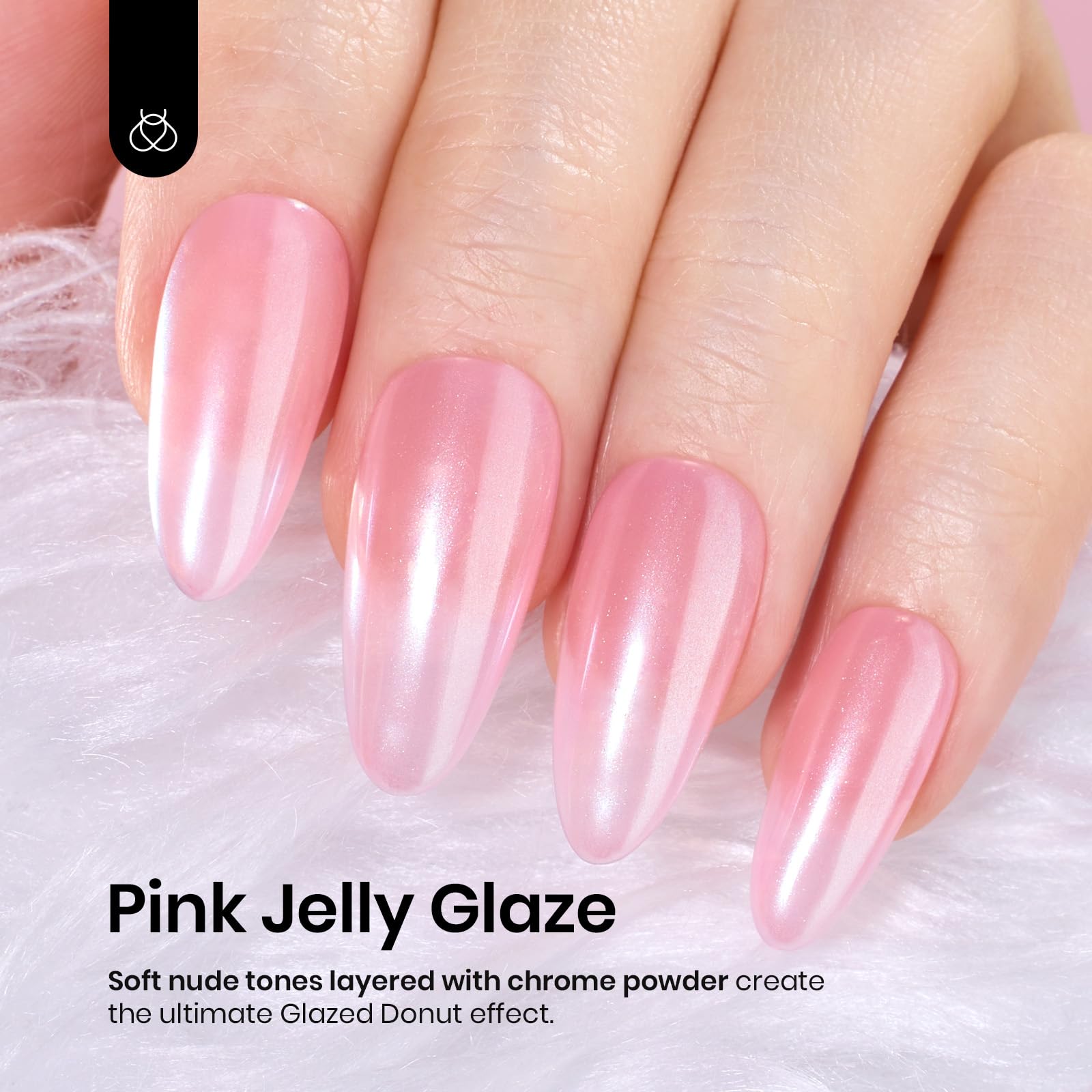 Beetles Pink Gel Nail Polish - 15ML Baby Pink Nude Gel Polish Nail Concealer Jelly Sheer Translucent Effect