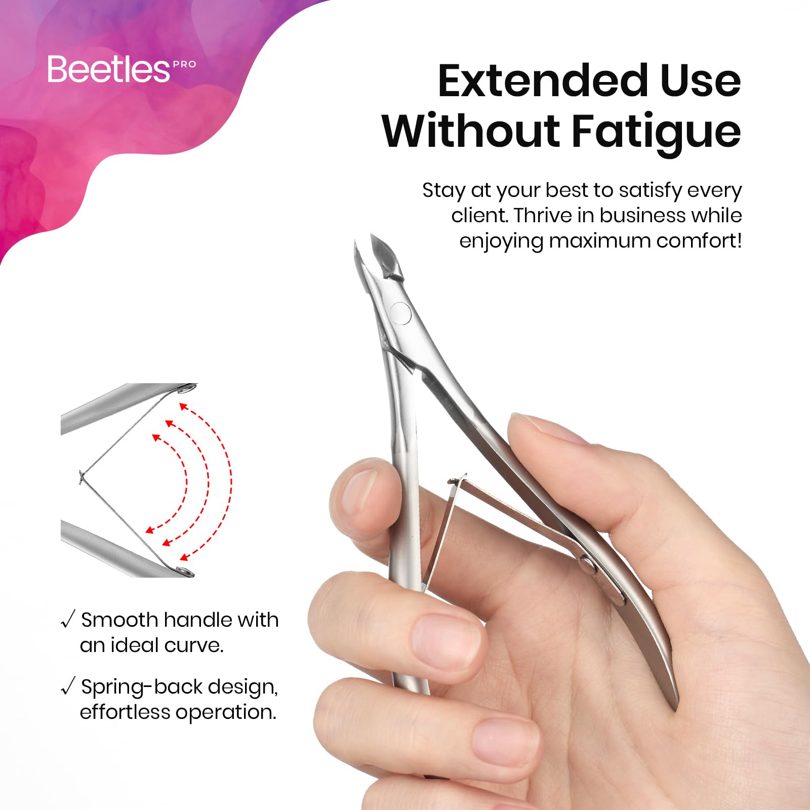 Professional Grade - Beetles Cuticle Nippers Professional Trimmer