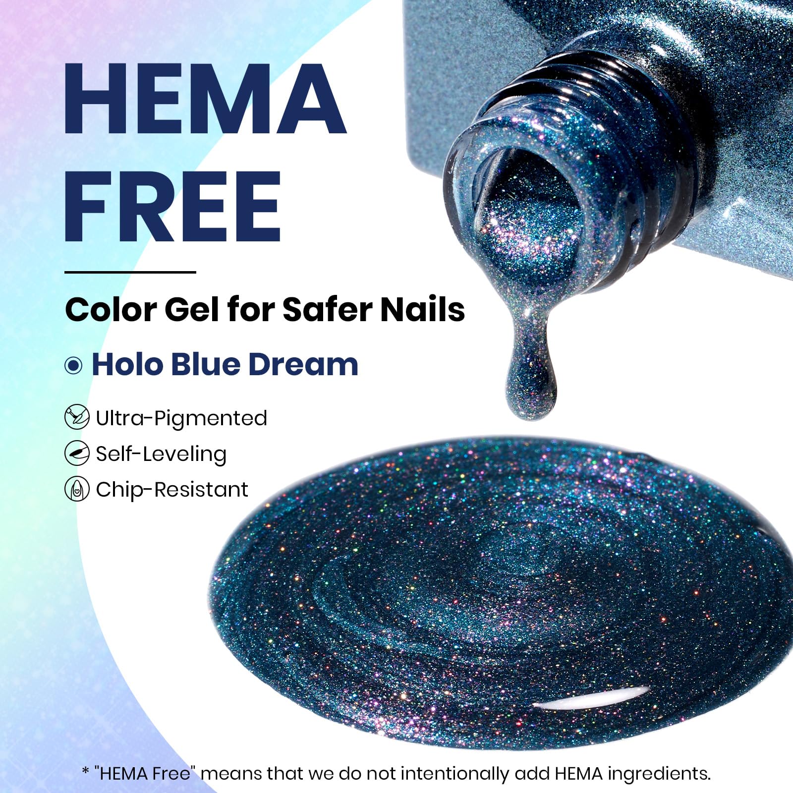 Beetles Holo Blue Dream Galaxy Cat Eye Gel Nail Polish 15ML Glitter Polish Magnetic Shimmer Effect