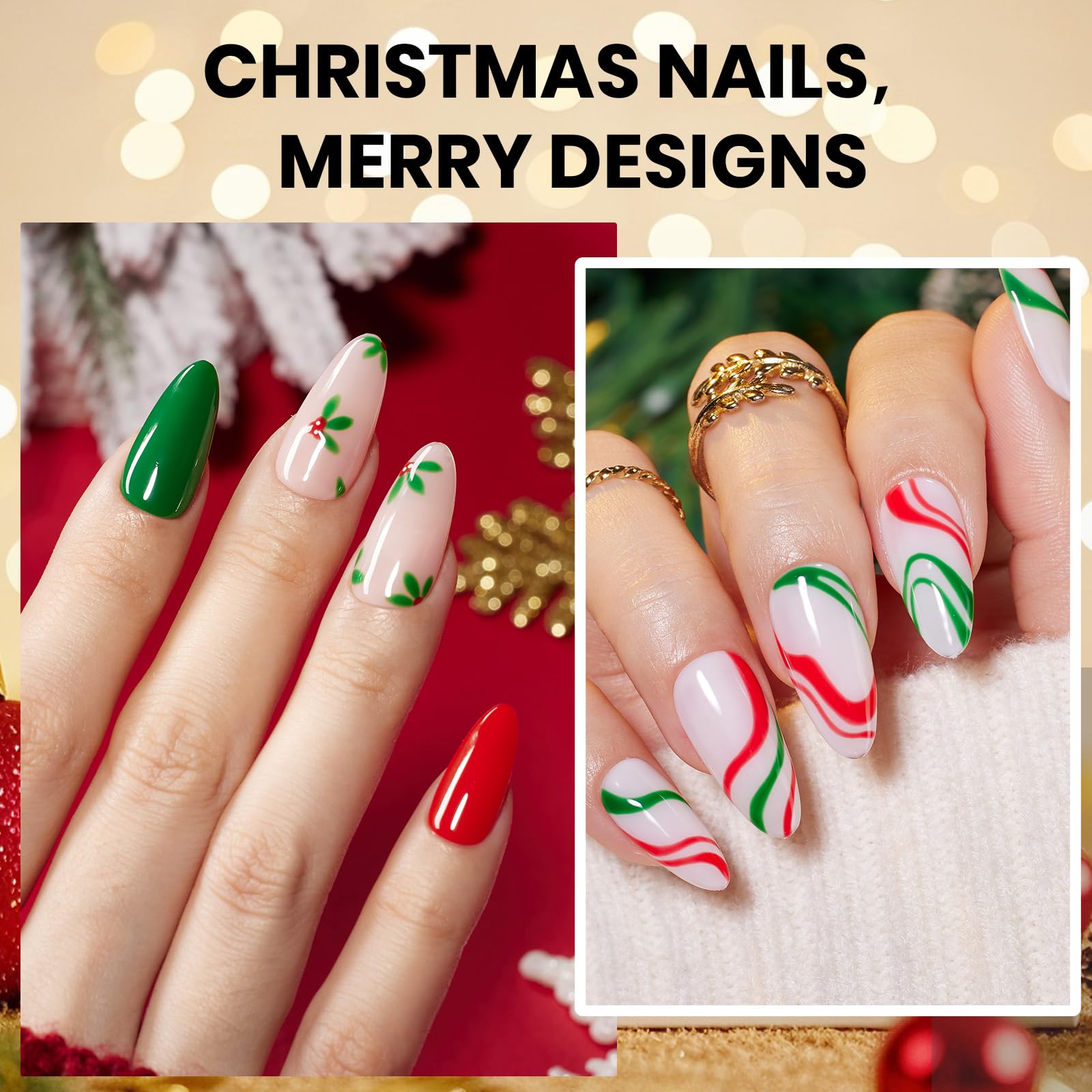 Beetles Gel Polish Prelude of Celebration - 15ML Red Green Classic Colors