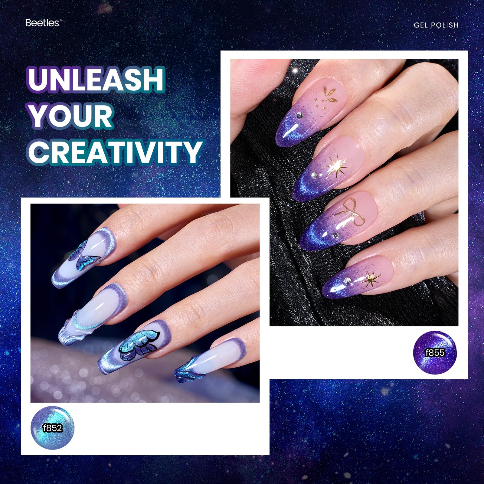 Beetles Stellar Mirage  - 20 Colors Fall Halloween Jelly Cat Eye Color Changing Gel Polish Set