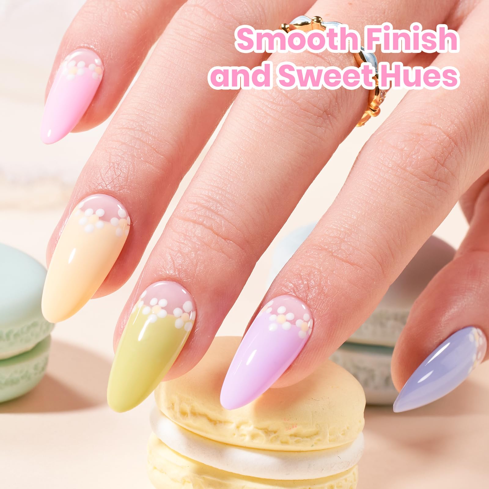 Beetles Pastel Gel Polish Set Spring Macaron Collection - 6 Colors 15ML Pastel Gel Polish