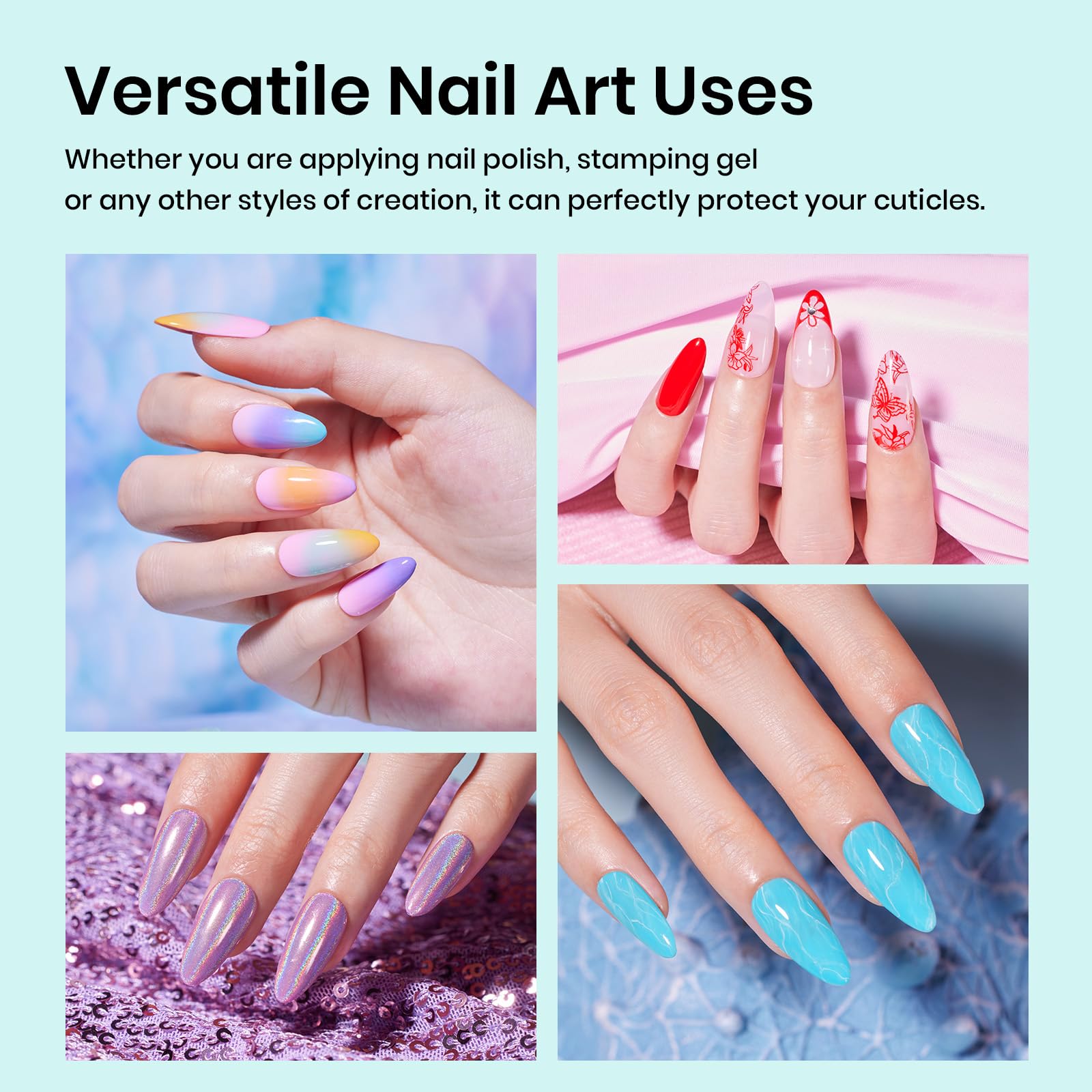 Beetles Liquid Latex for Nails 30ml Latex Liquid Nail Peel off Cuticle Guard
