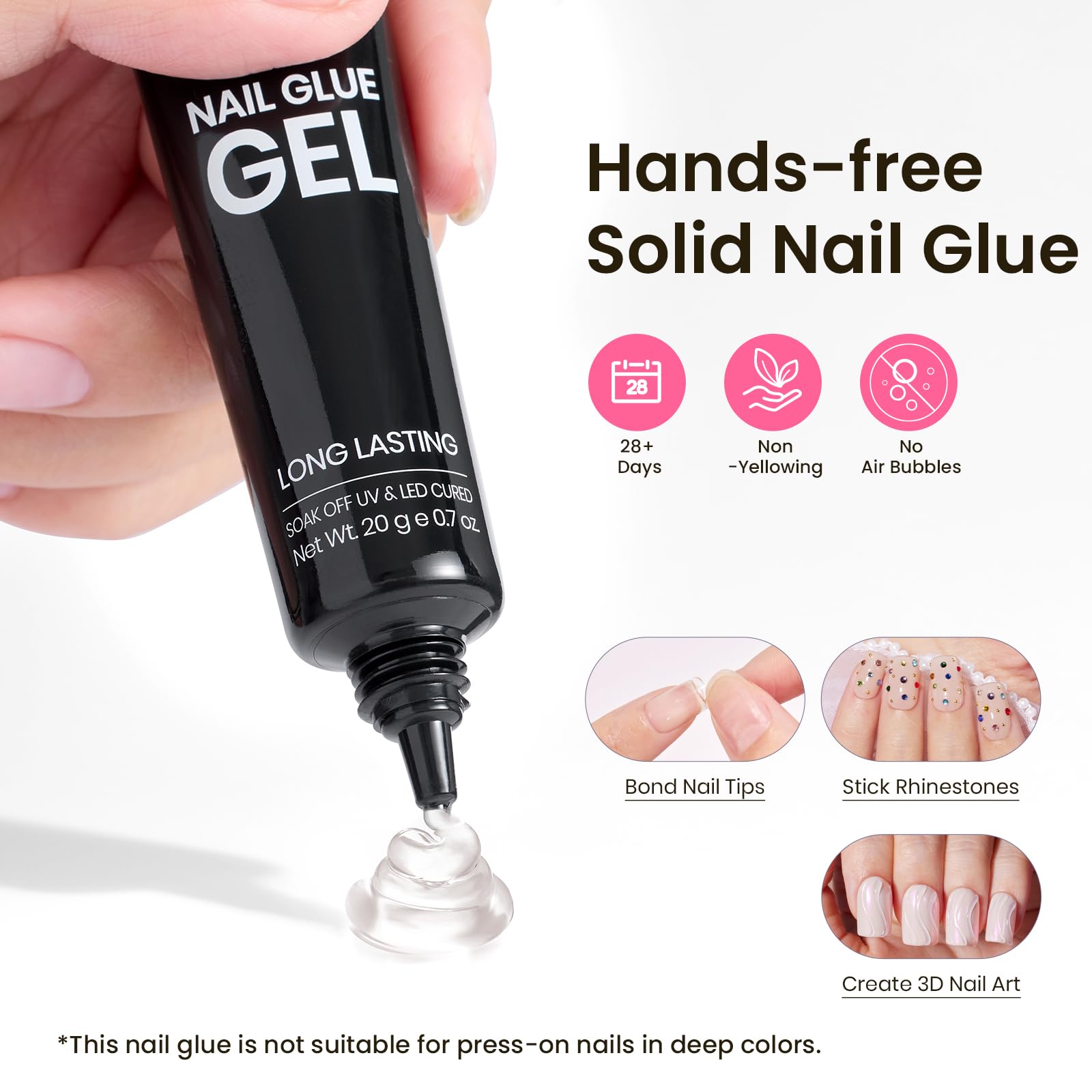 Beetles Tipex Instant Apex Nail Tips Kit - Extra Short Squoval 224Pcs 16 Sizes