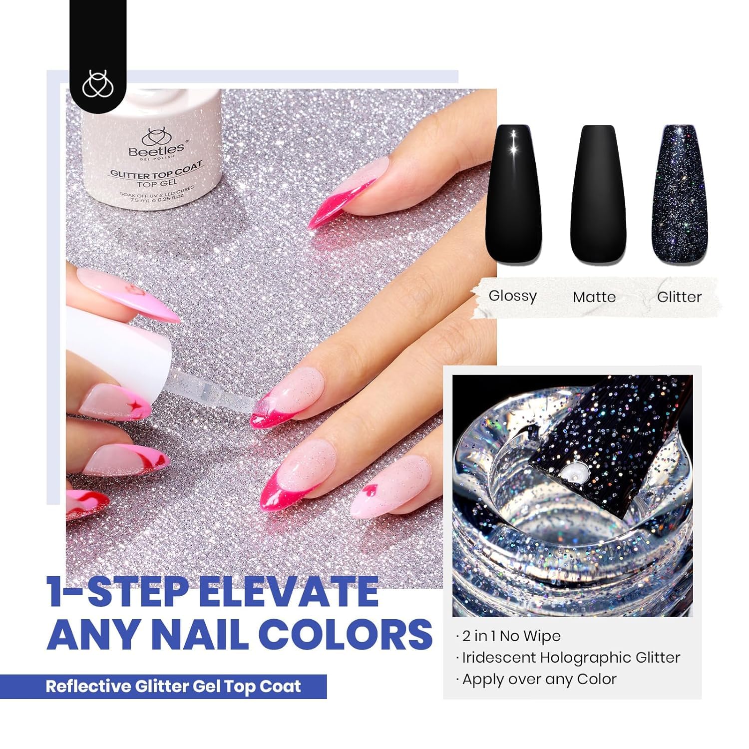 Beetles Gel Polish Colorful Muse 44pcs Winter Gel Nail Polish Set 36 Colors