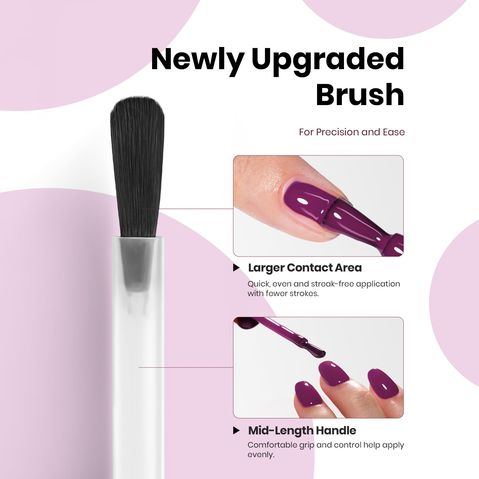 Hema Free Midnight Elegance - Colorful Bottle 6 Color Each 15ml Gel Polish