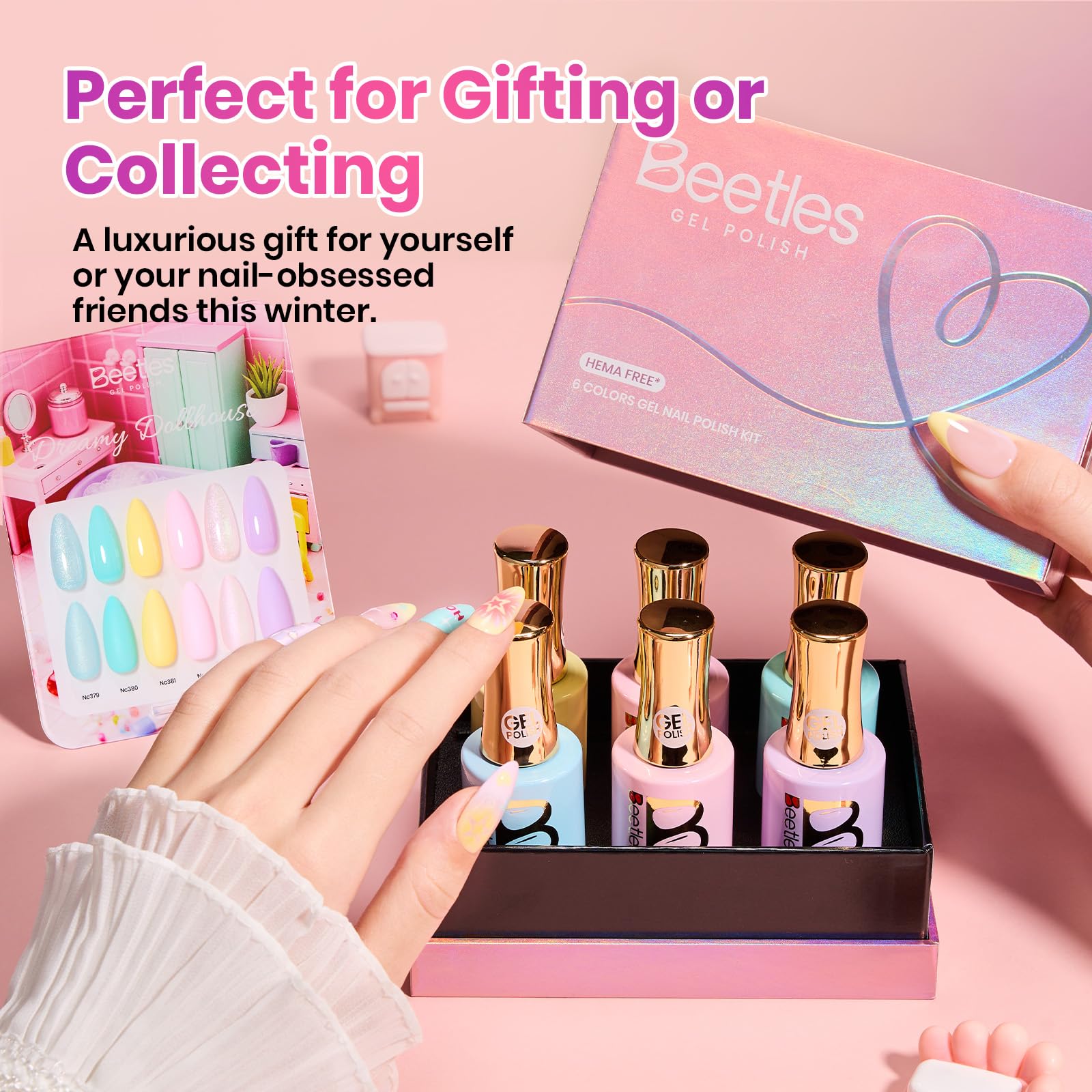 Dreamy Dollhouse 6 Colors Beetles Hema Free Summer Nails Gel Polish Set 15ML