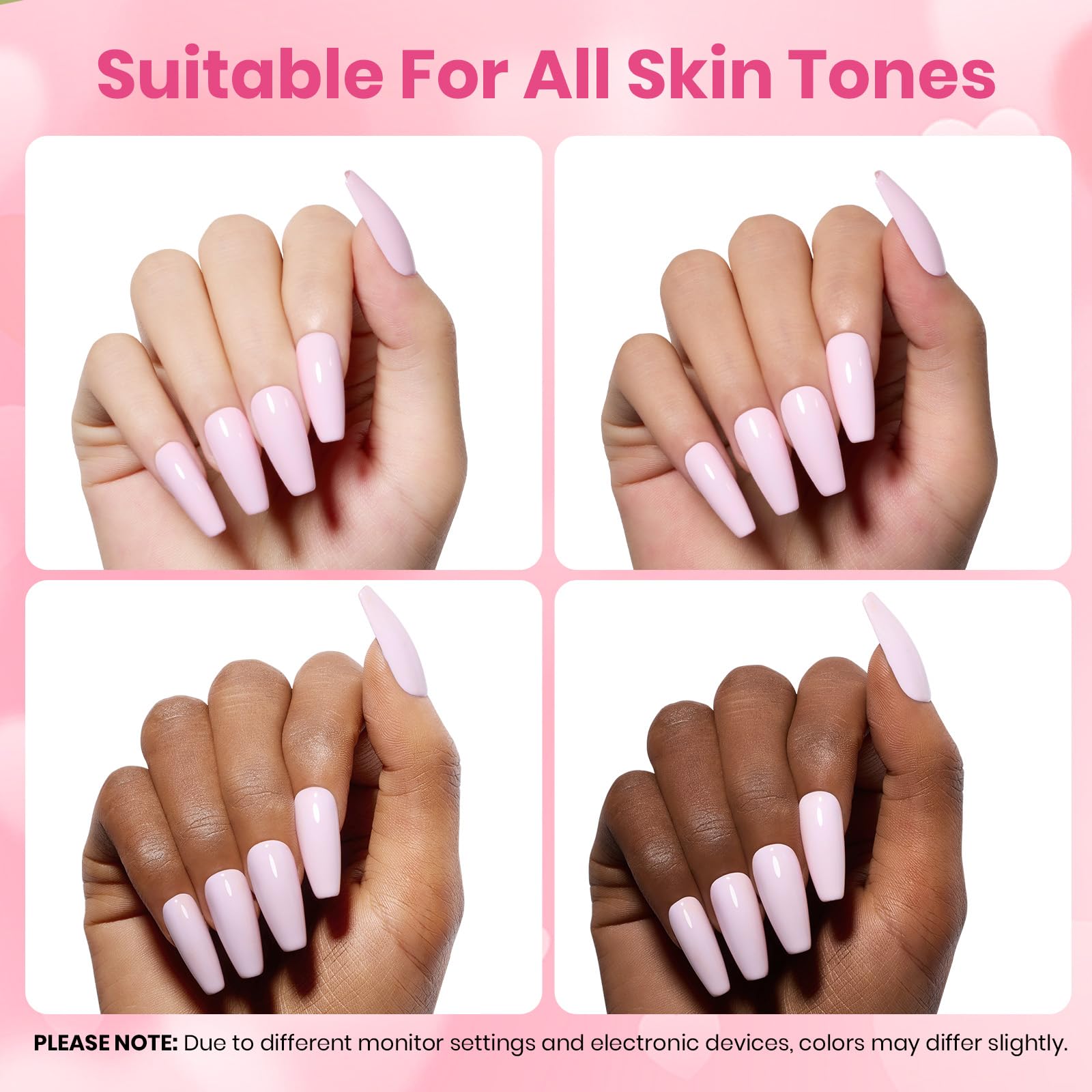 Beetles Barely Pink Gel Polish - 15ml Light Pink for Valentine Nails