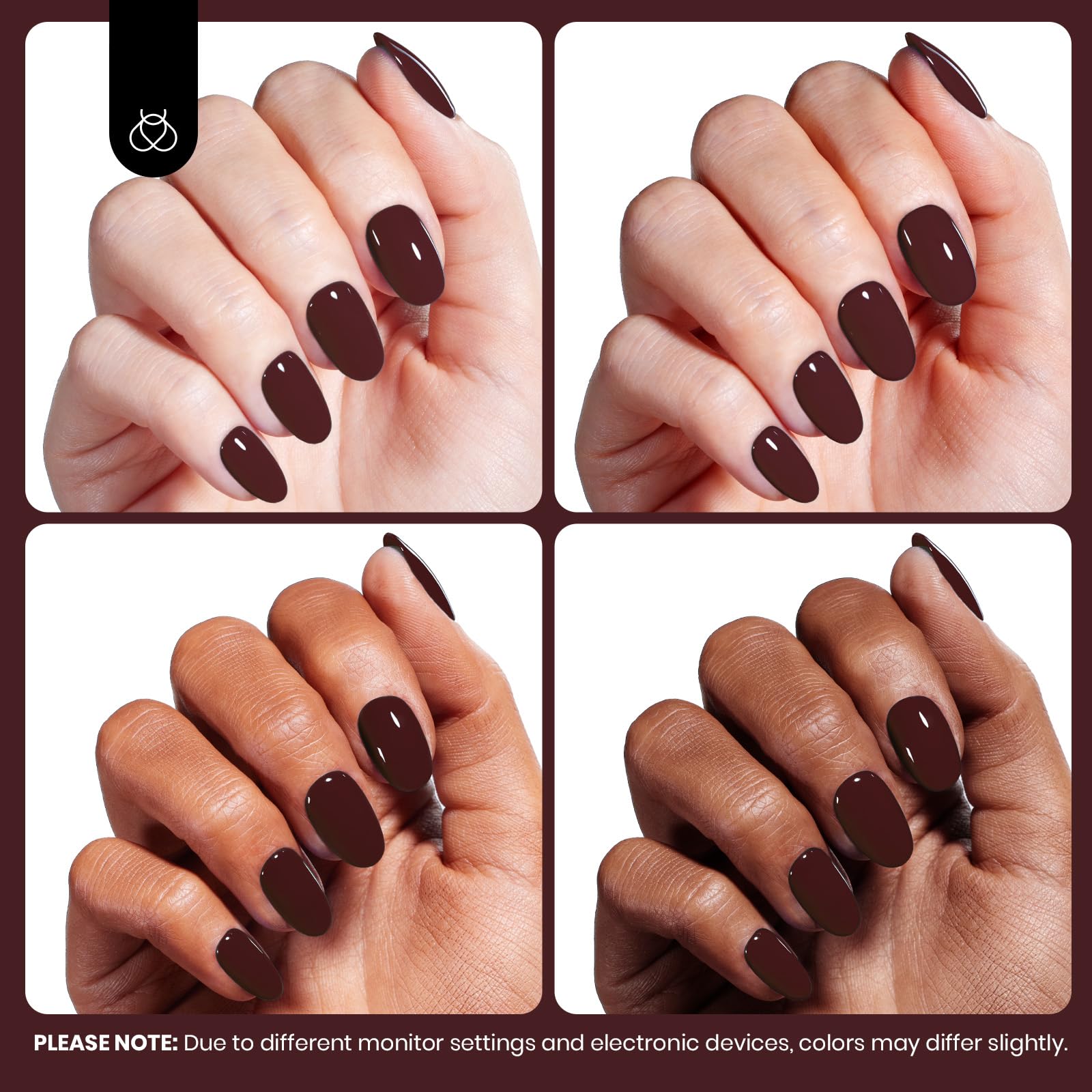 Hema - Free Merlot Wine - 15ML Dark Maroon Wine Red Gel Nail Polish
