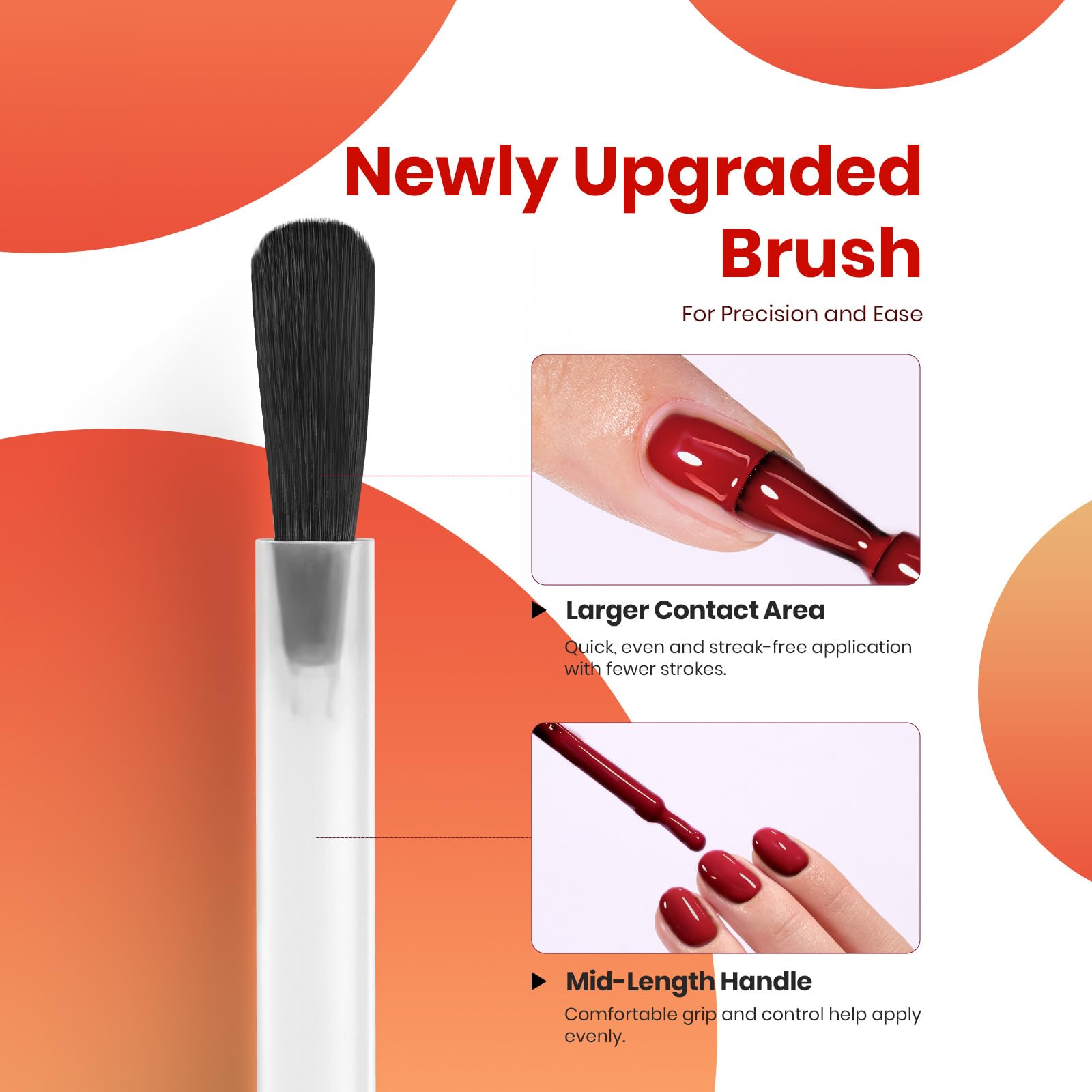 Hema-free Autumn Dusk - 6 Colors Burgundy Orange Brown Dark Red Yellow Fall Gel Nail Polish Set