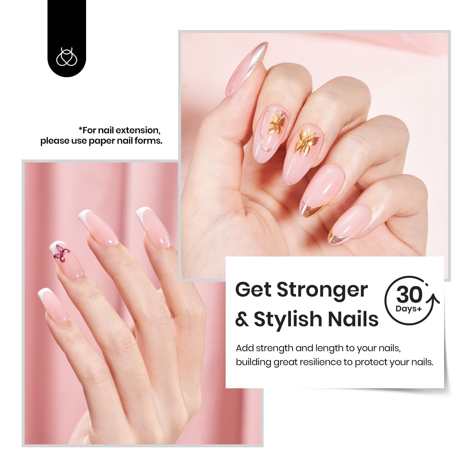 Beetles Builder Gel for Nails HEMA-Free 8 in 1 Jelly Pink Building Gel 15ML