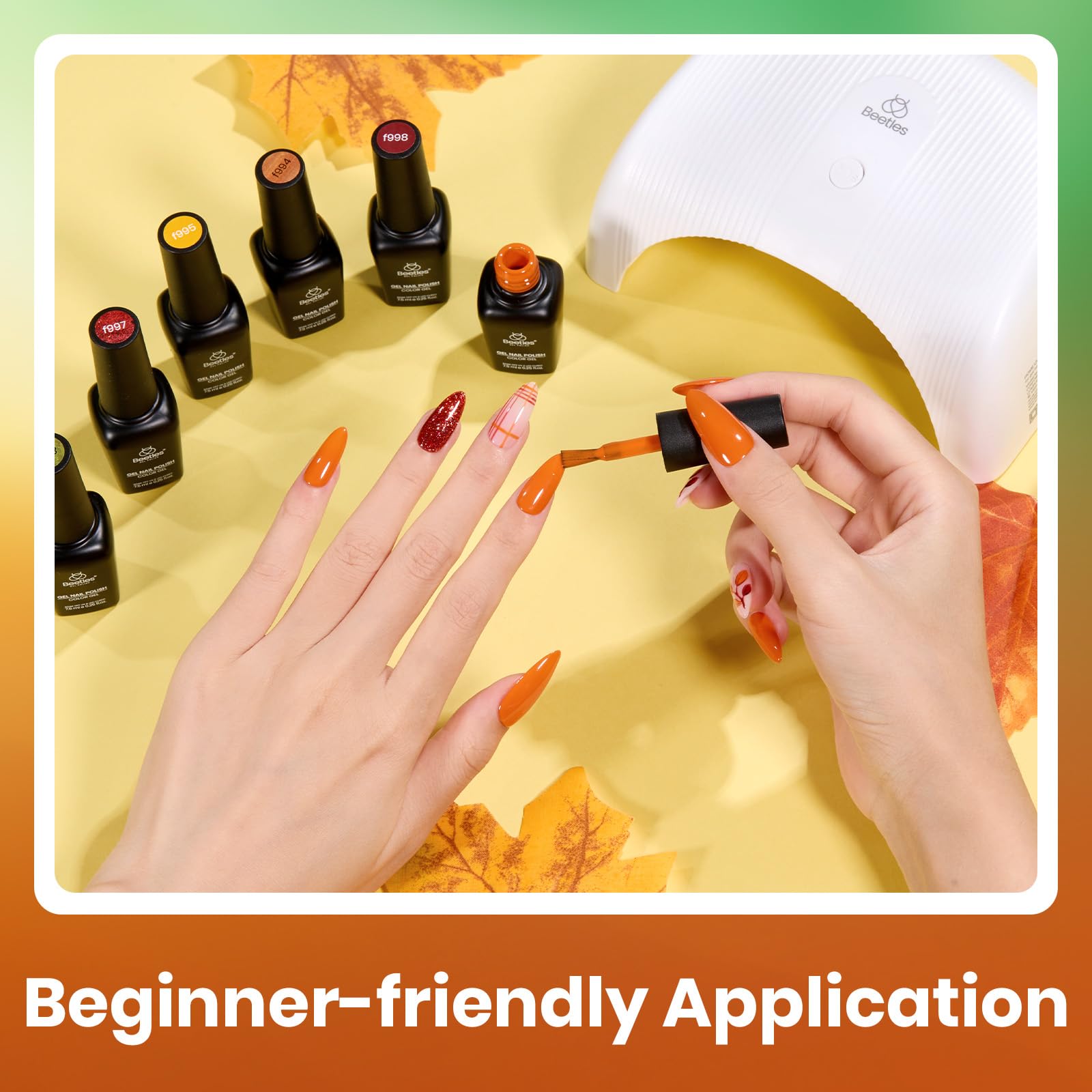 Autumn Realm - 6 Colors Fall Gel Nail Polish Set Kit