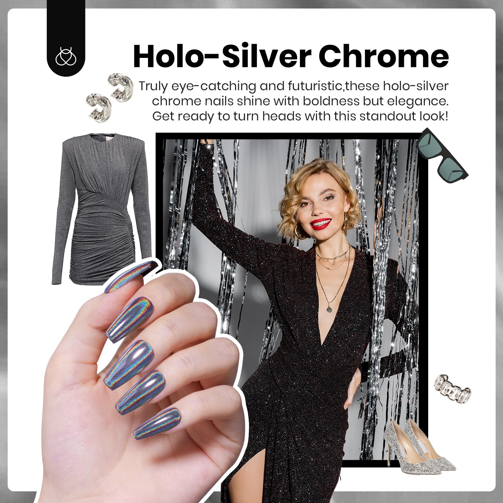 silver dress nail color Silver dress? Here are the Most Complimentary Nail Colors