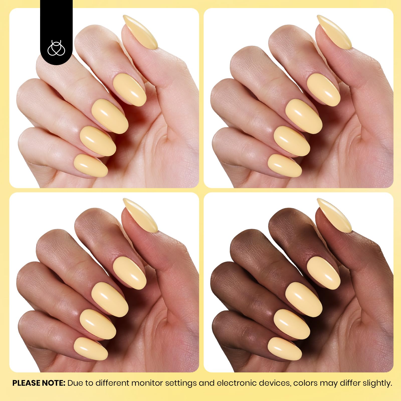 Hema-free Yellow Gel Nail Polish- Colorful Bottle Packaging Gel Polish 15ml