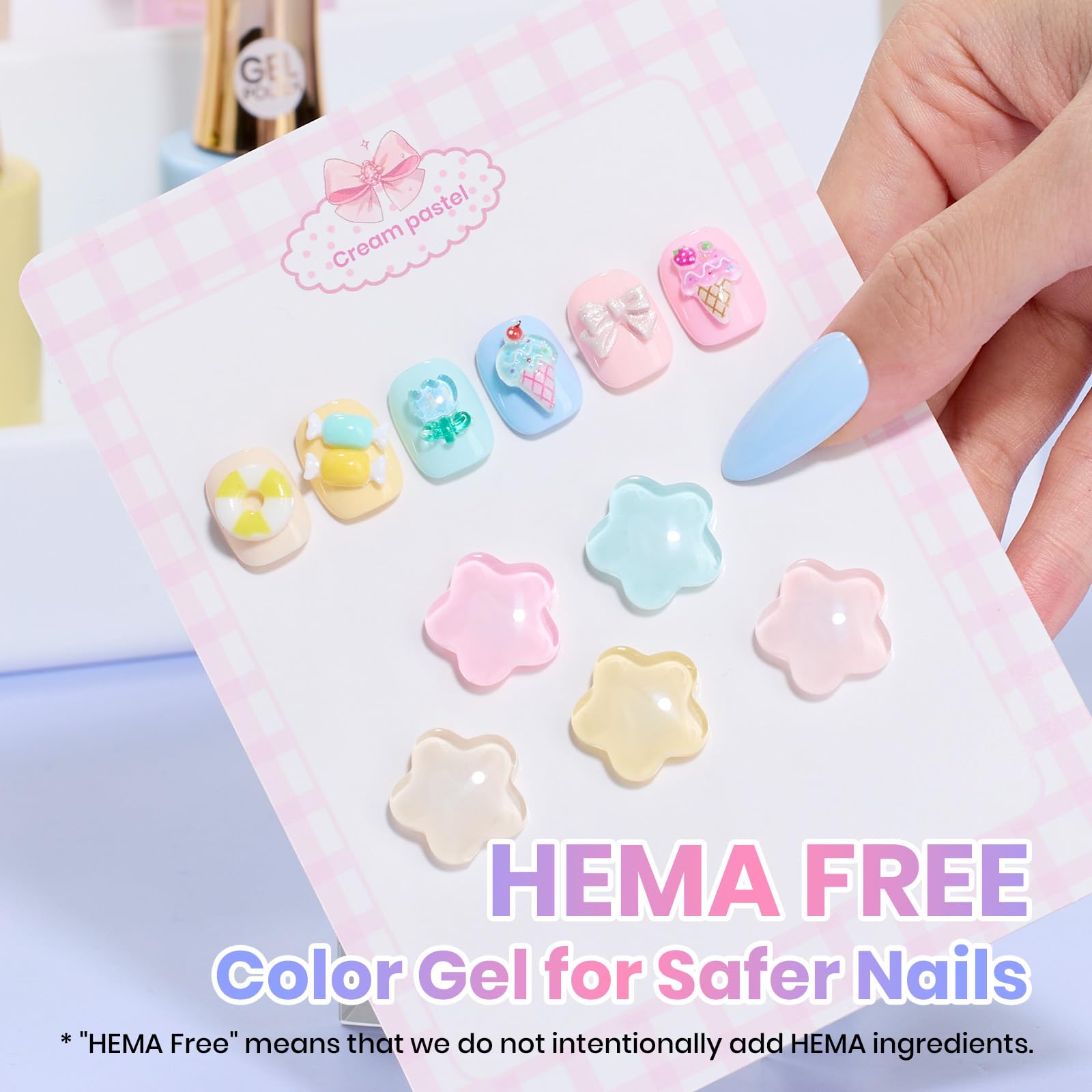 Cream Patels 6 Colors Beetles Hema Free Summer Nails Gel Polish Set 15ML