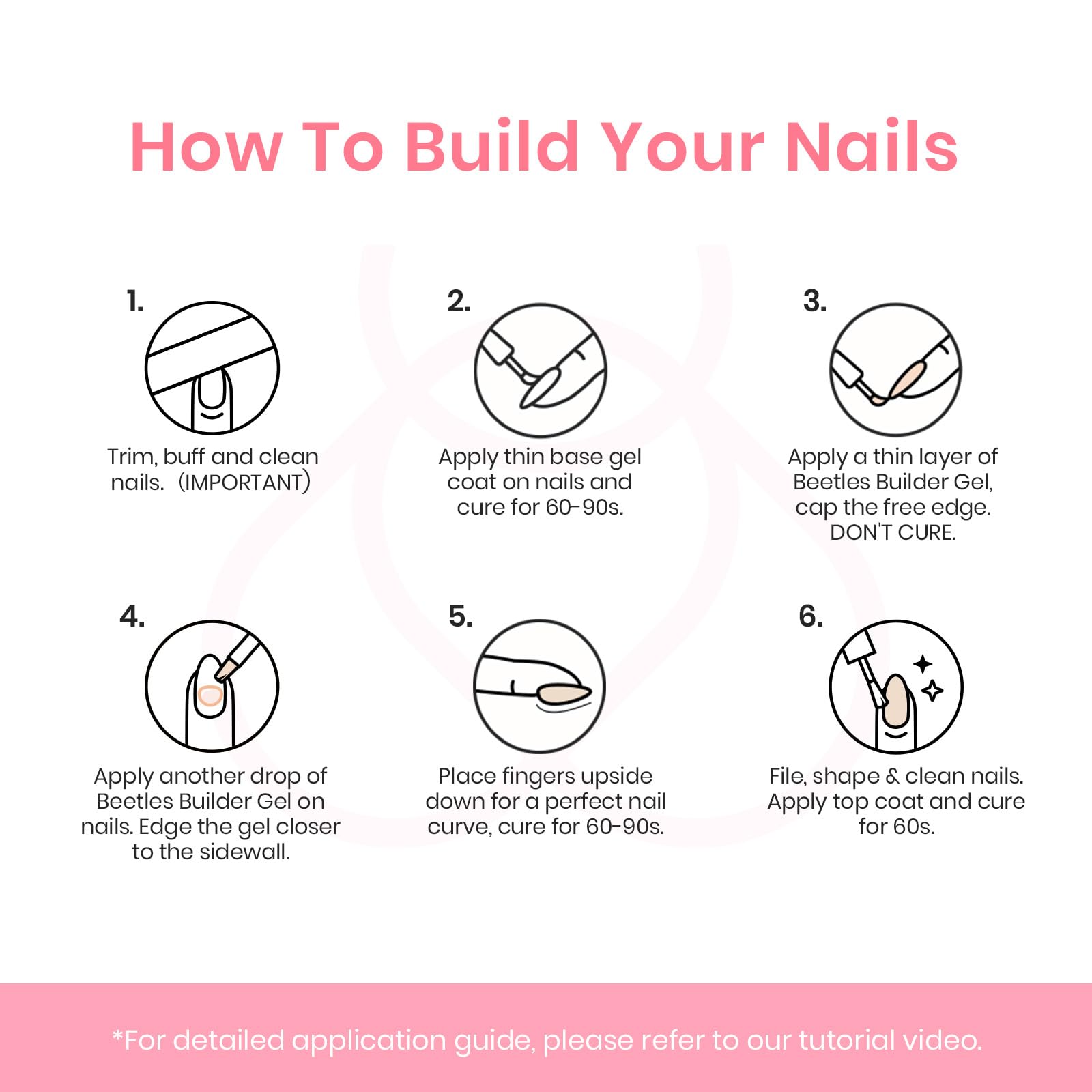 Jelly Builder Gel-6 Colors Builder Nail Gel Set