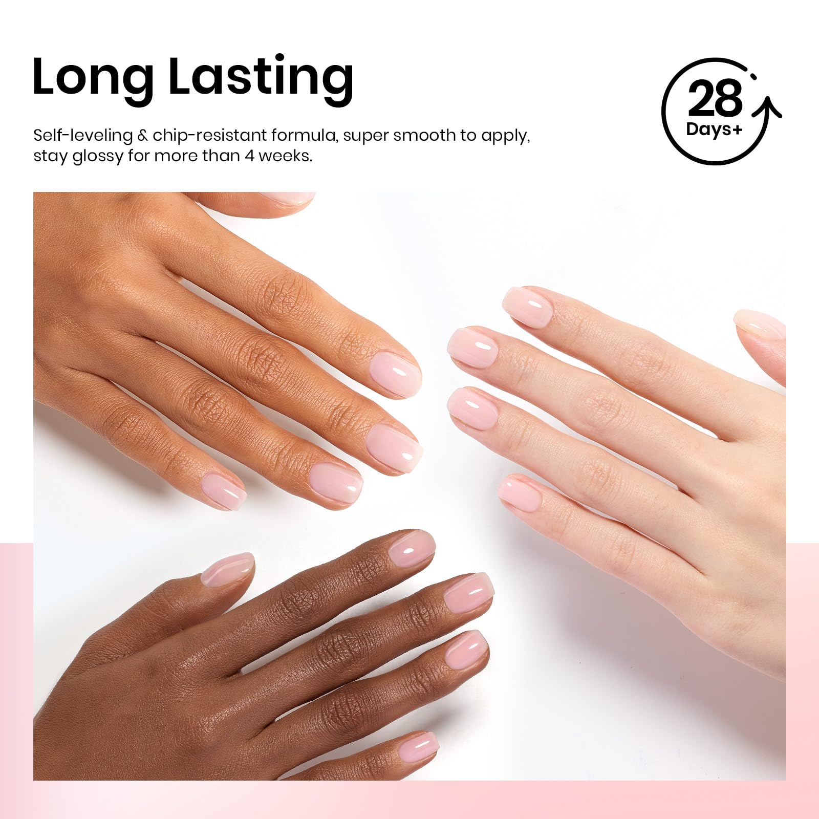 Milky Pink |15ml Pink Jelly Gel Polish 1Pcs