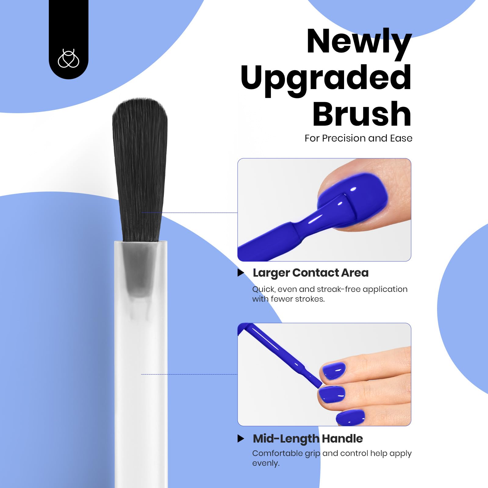 Hema - Free Eternal Blue- 15ML Full Size Royal Blue Gel Polish Nail