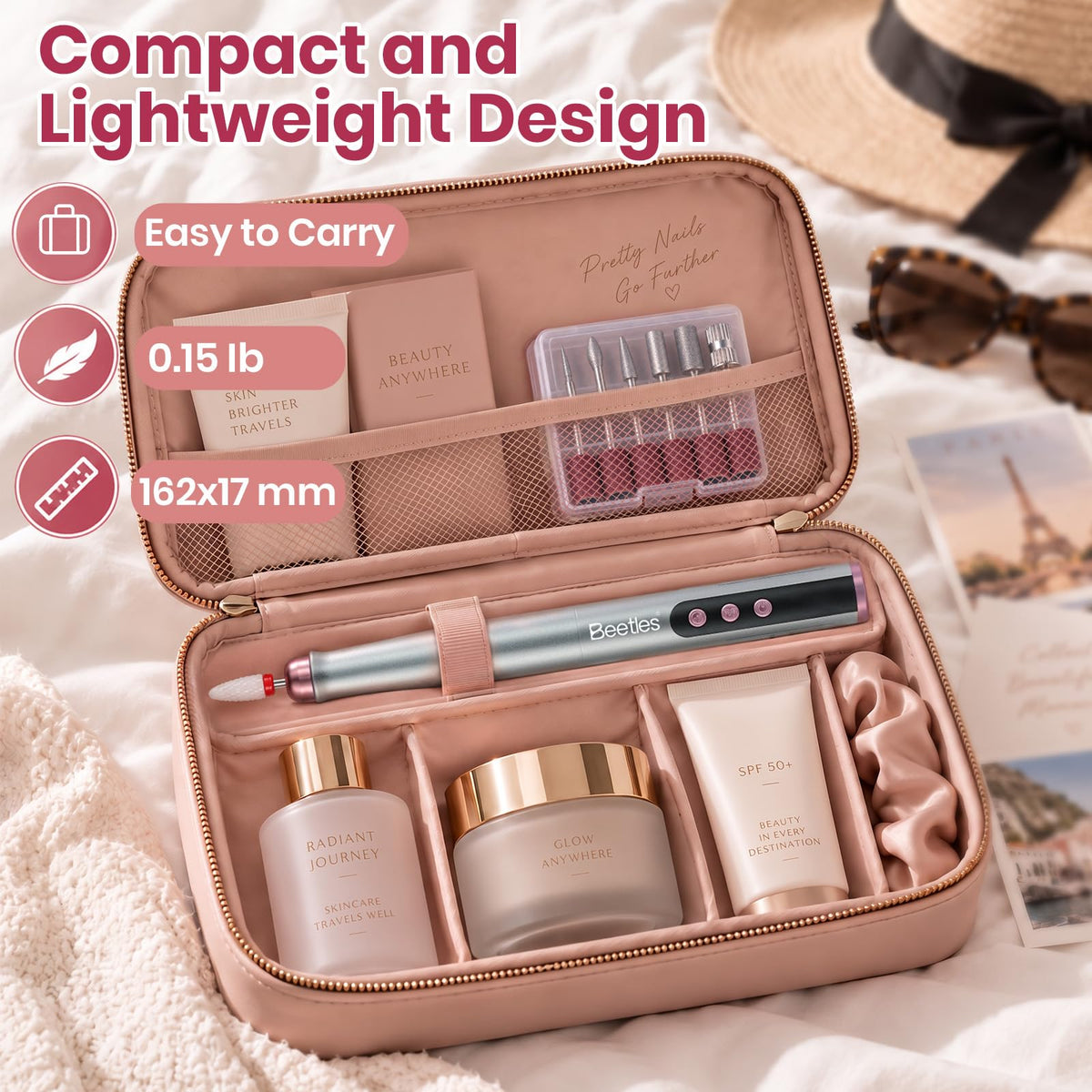 Beetles Nail Drill-Cordless 7 Bits Electric Nail File