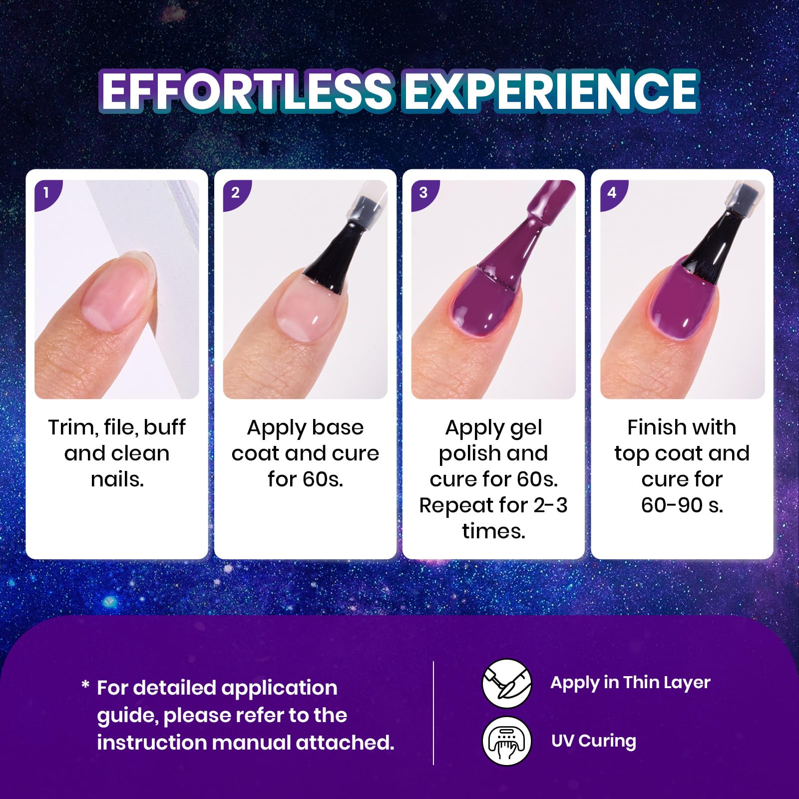 Beetles Stellar Mirage  - 20 Colors Fall Halloween Jelly Cat Eye Color Changing Gel Polish Set