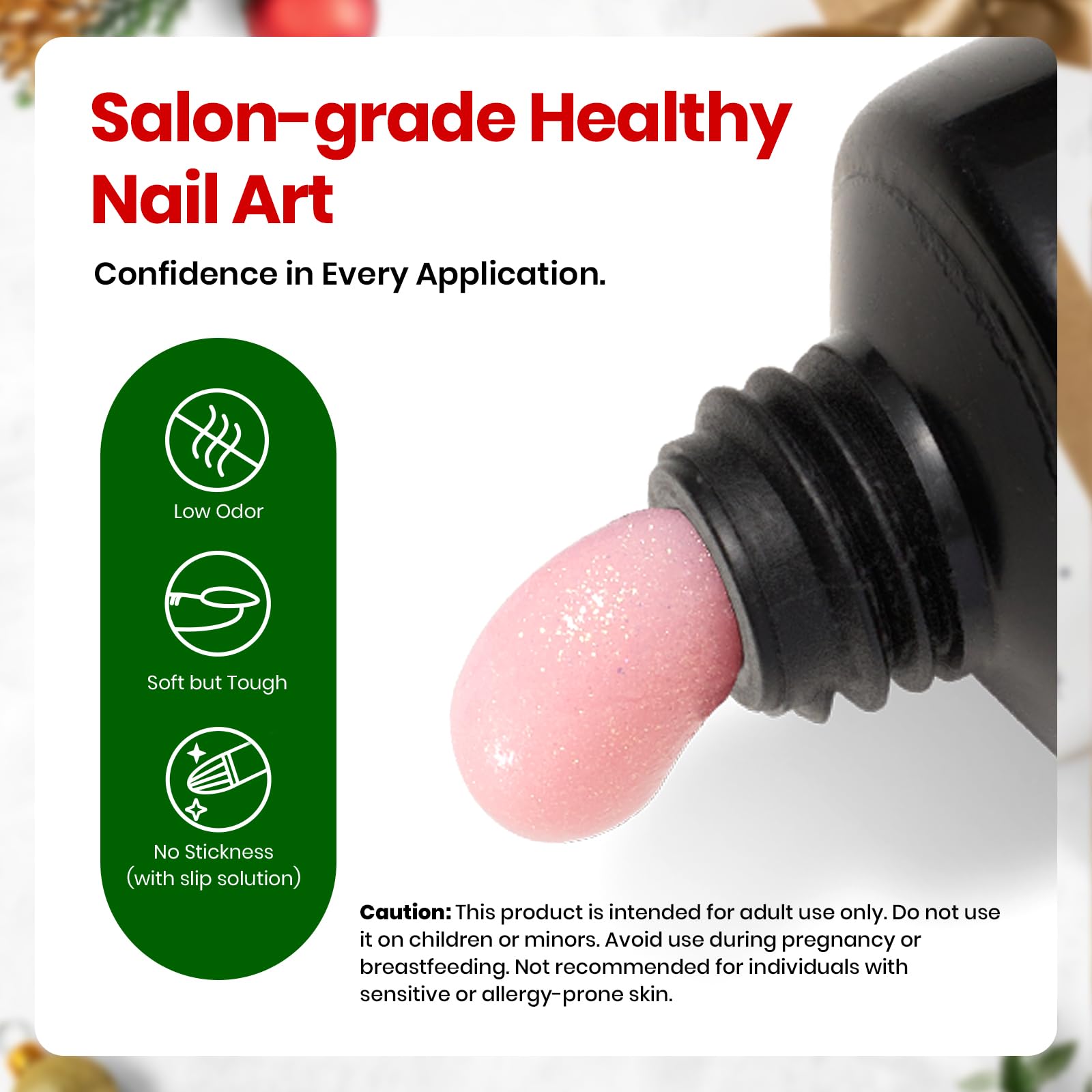 Beetles Christmas Limited Nail Extension Gel - 4 Colors Nail Gel Kit