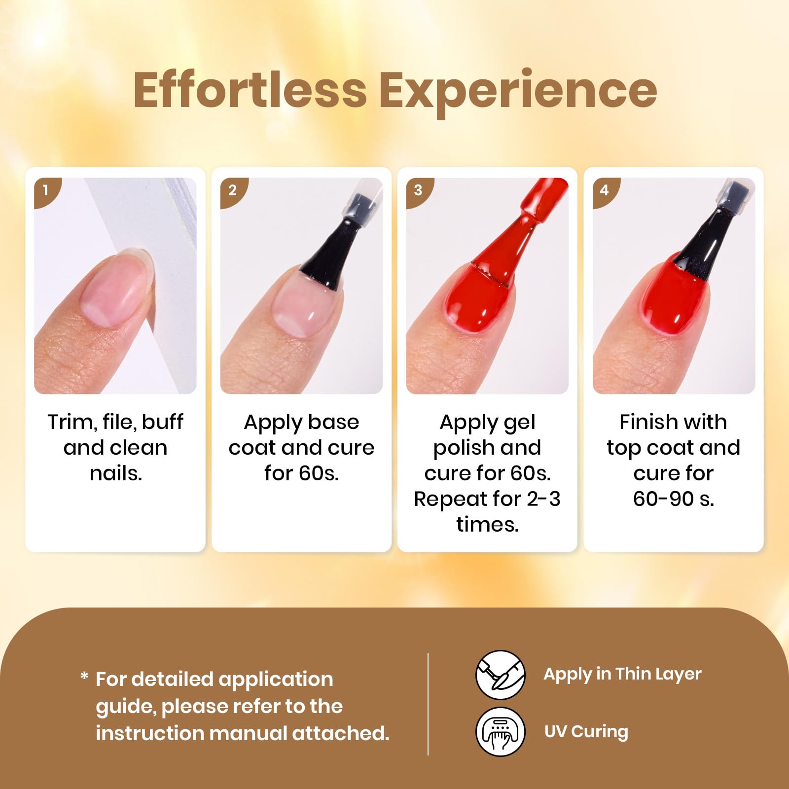 Daring Glow - 6 Colors Gold Cat Eye Fall Gel Polish Set