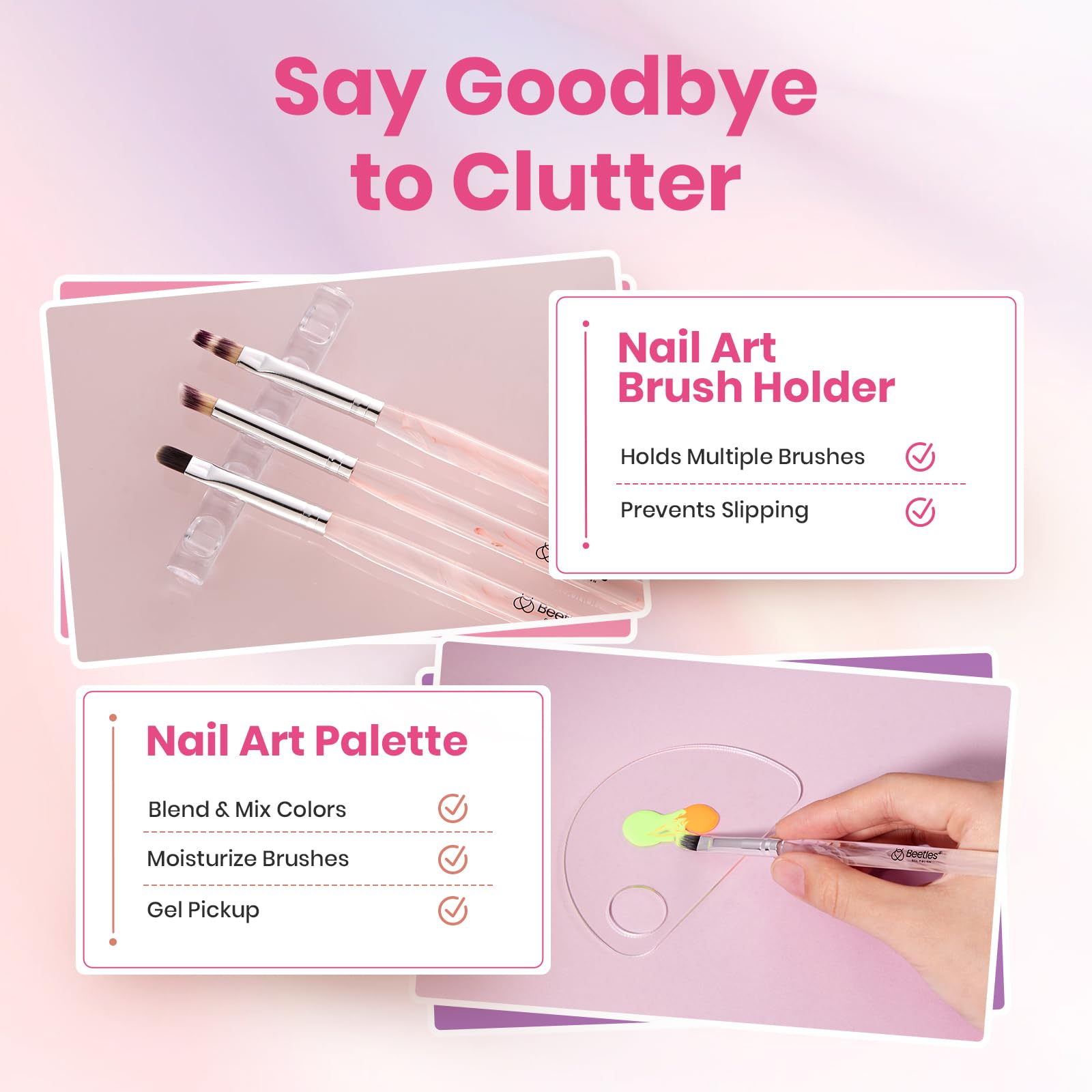 Blooming Gel and Nail Art Brushes Set - Ombre Nail