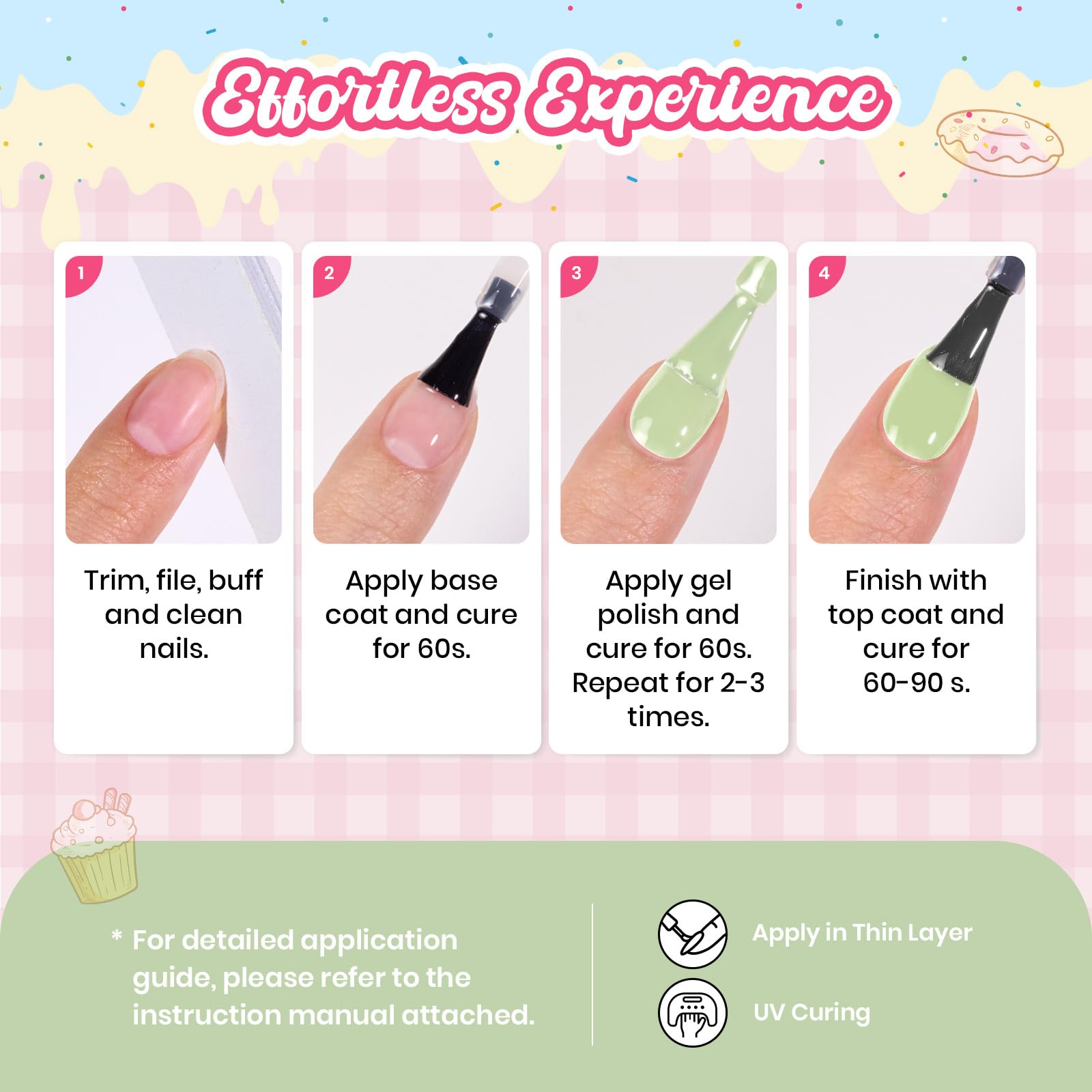 Beetles Mint Green Gel Nail Polish - Spring Nails Matcha Mousse Pastel Green Gel Polish