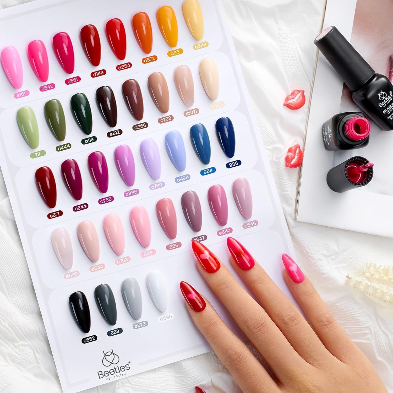 Beetles Gel Polish Colorful Muse 44pcs Winter Gel Nail Polish Set 36 Colors