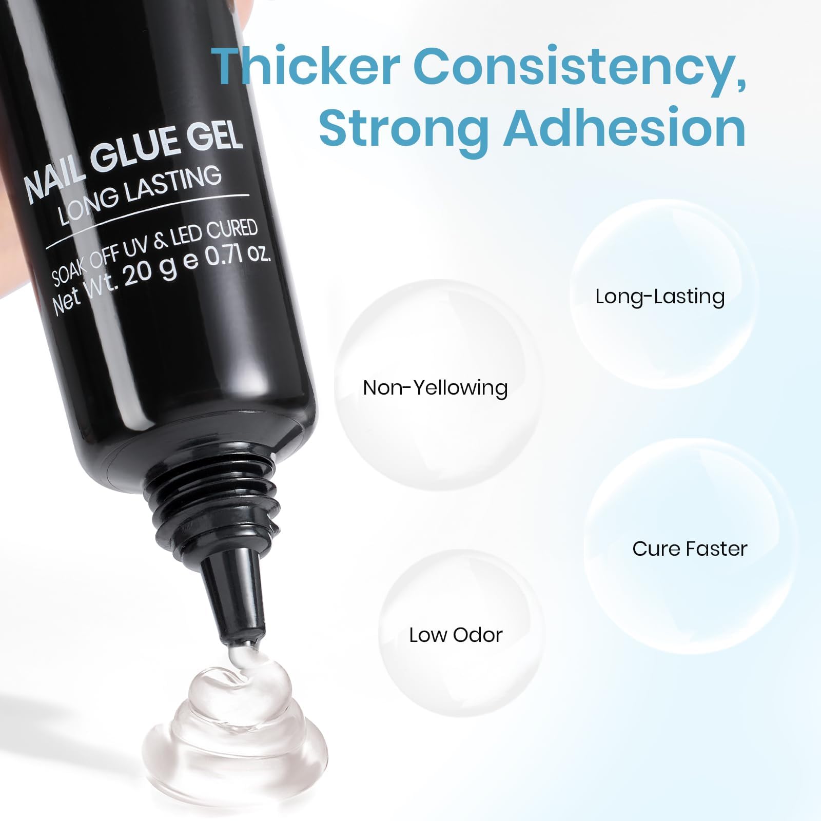 Beetles Tipex Nail Glue 20g Solid Nail Glue Gel Super Strong