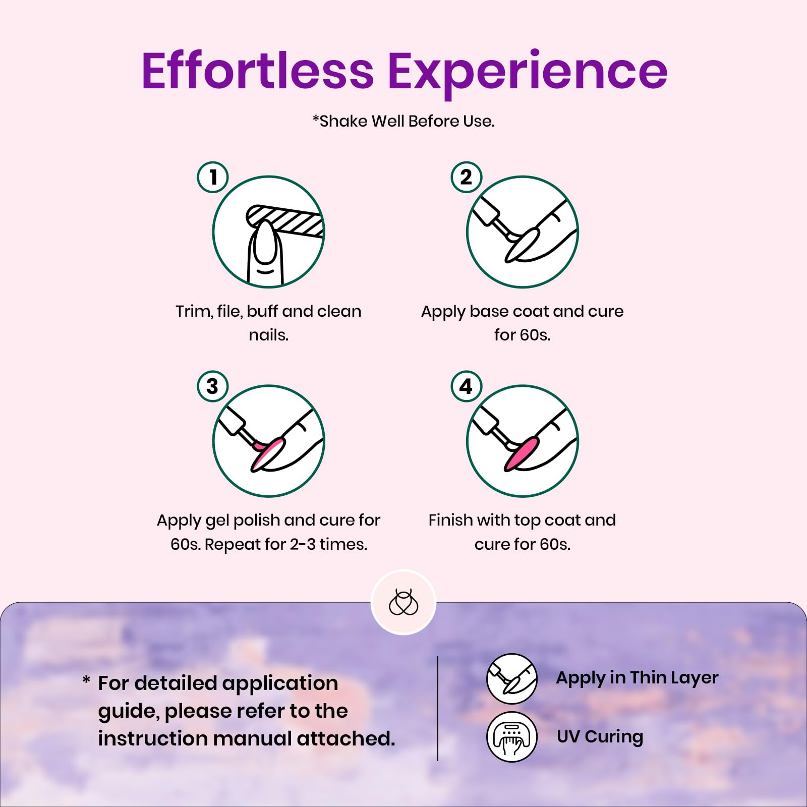 Beetles Gel Polish Winter Gel Nail Polish Set 32 Colors All Seasons Kit with Base Top Coat UV LED Needed Gifts