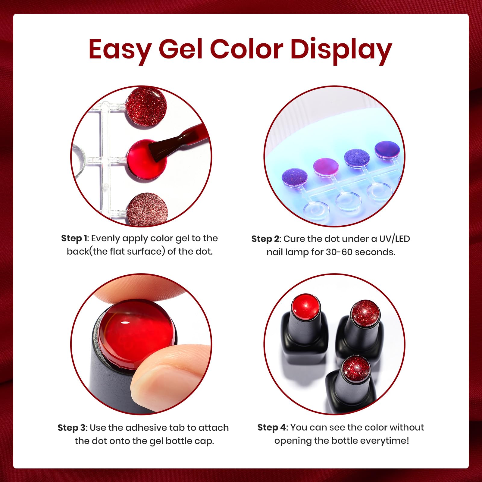 Red Revival 6 Colors Gel Polish Set