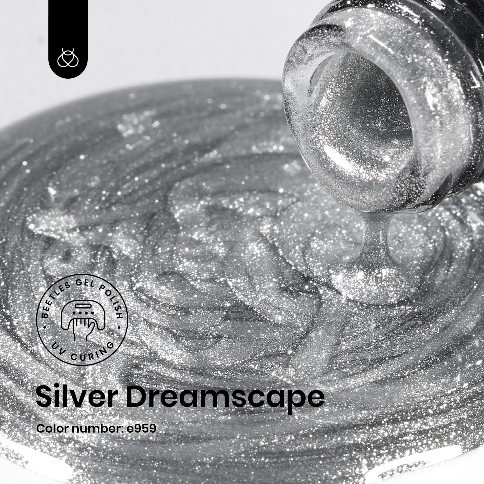 Sliver Dreamscape|15ml Gel Polish Silver Nail Colors Glitter Gel Star Nails