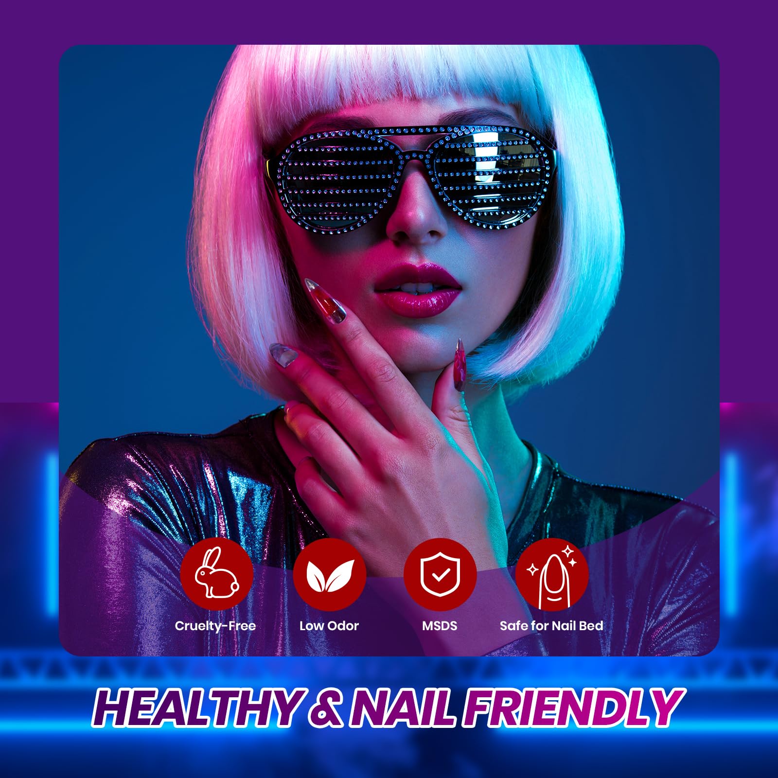 Beetles Gel Polish Vivid Noel Jelly - 6 Colors Christmas Nail Kit