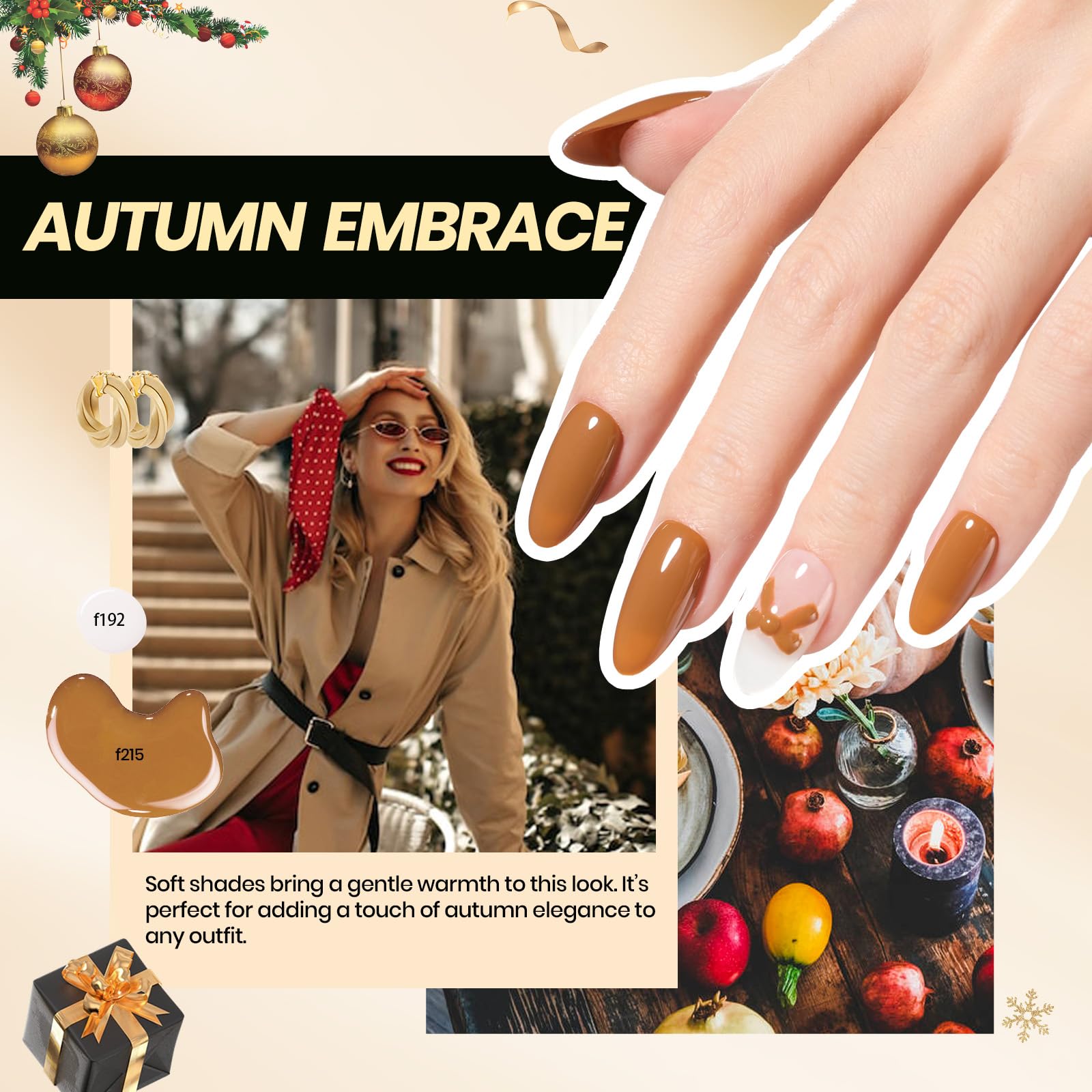 Beetles Gel Nail Polish Kit with U V Light - 54 Pcs 32 Colors Gel Nail Kit Christmas Nails