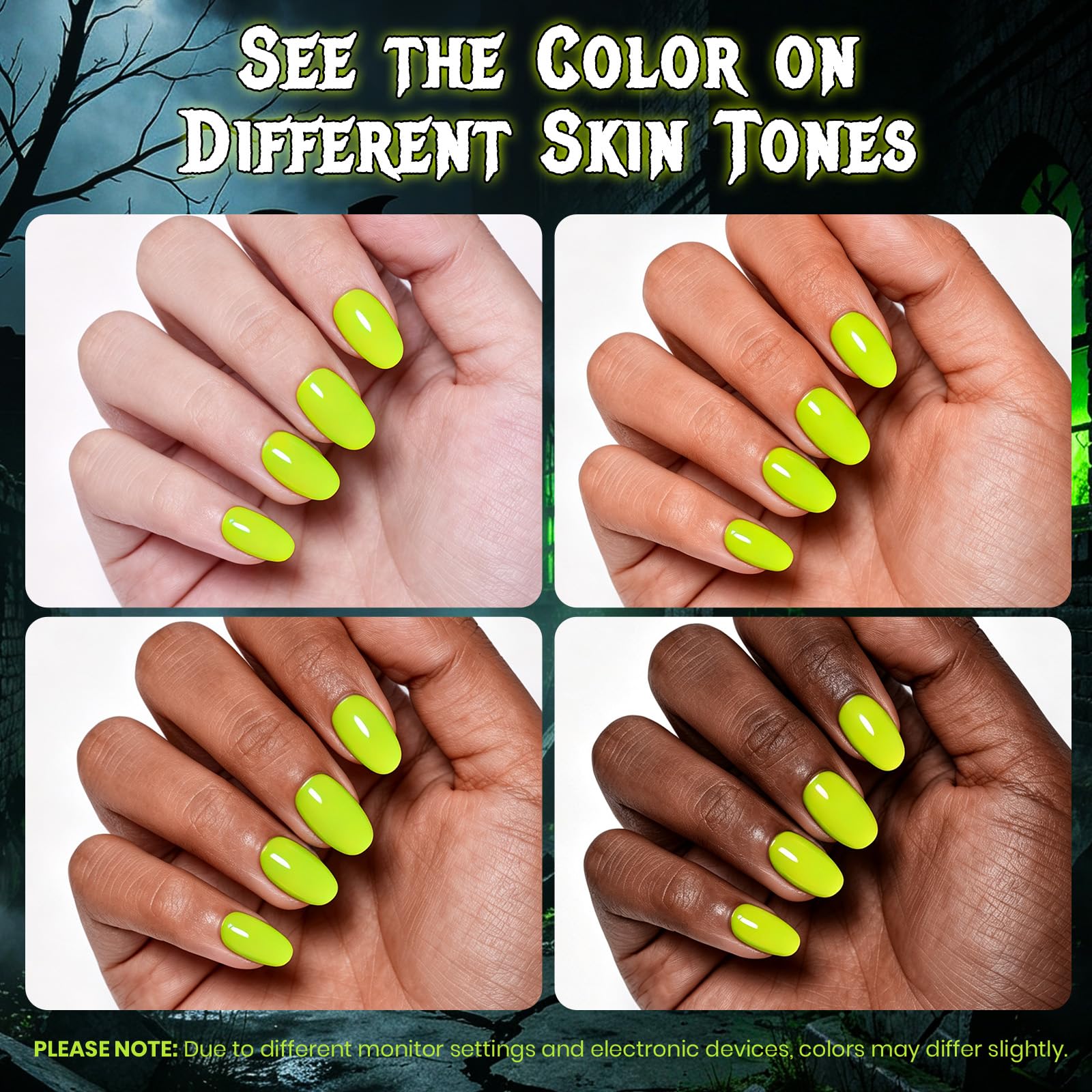 Lemon Jack-O-Beetles Halloween Glow In The Dark Gel Nail Polish 15ML Lemon Yellow 2026 Limited Edition